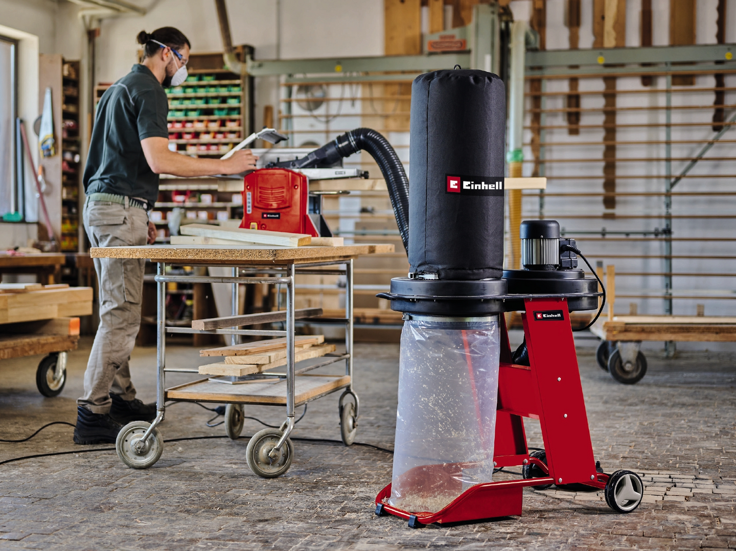 Puruimuri Einhell TE-VE 550/2 A automaattipistorasialla