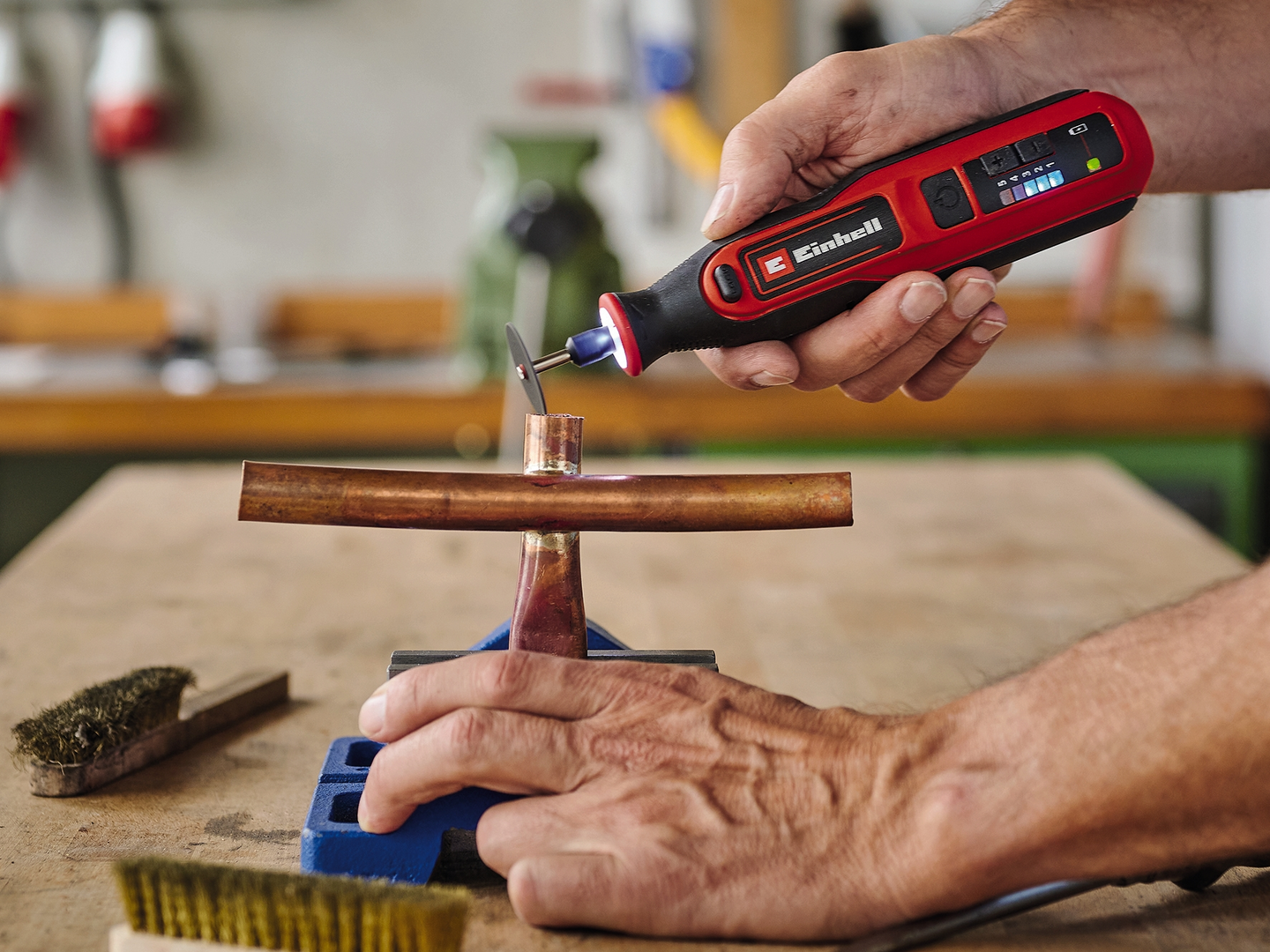 Hioma-kaiverruskone Einhell TE-MT 7,2 Li 1x1,5Ah