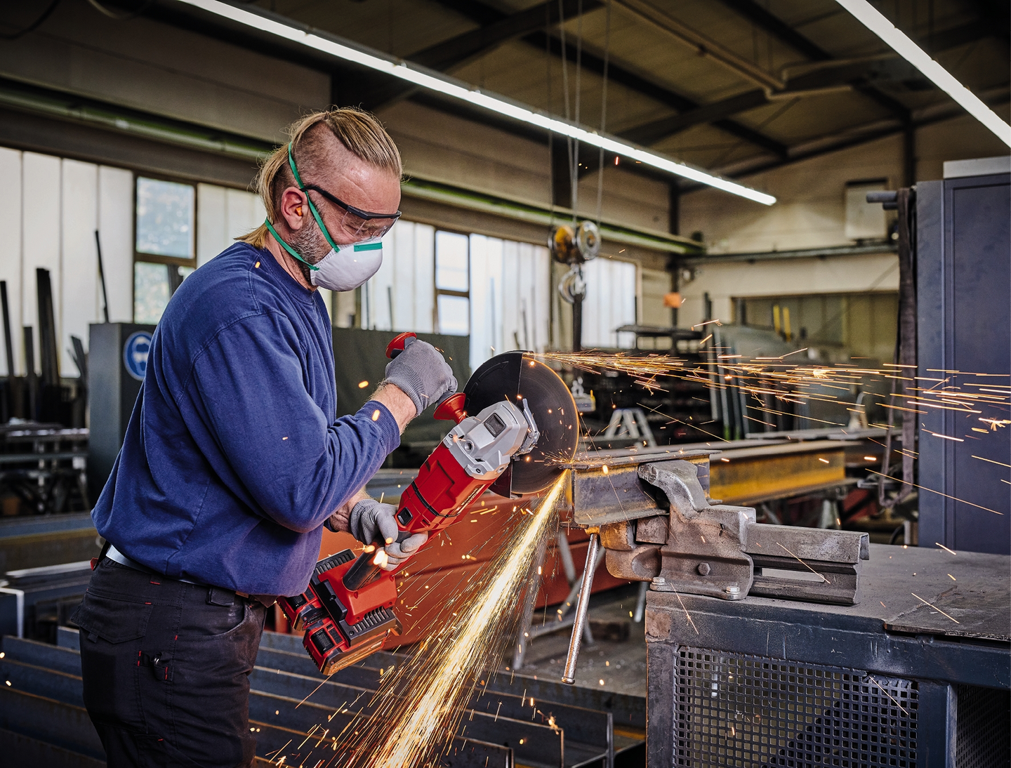 Akkukulmahiomakone Einhell Power X-Change Axxio 36/230 Q Solo