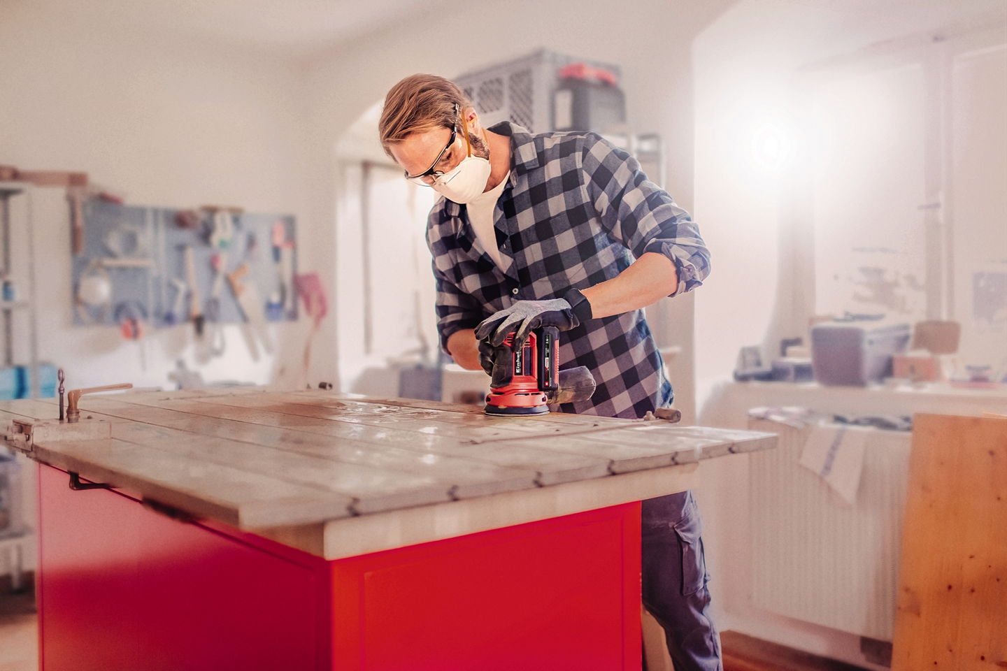 Akkuepäkeskohiomakone Einhell Power X-Change TE-RS 18 Li-Solo