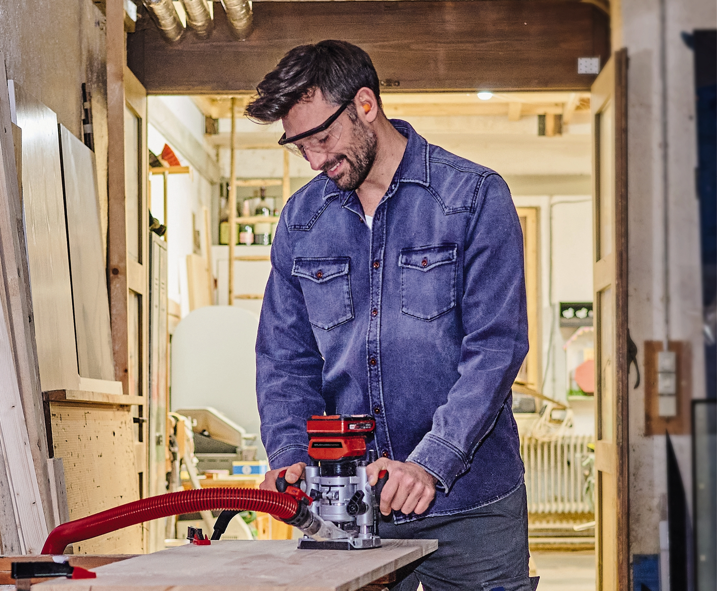 Akkuyläjyrsin Einhell Power X-Change TP-RO 18 Li BL-Solo