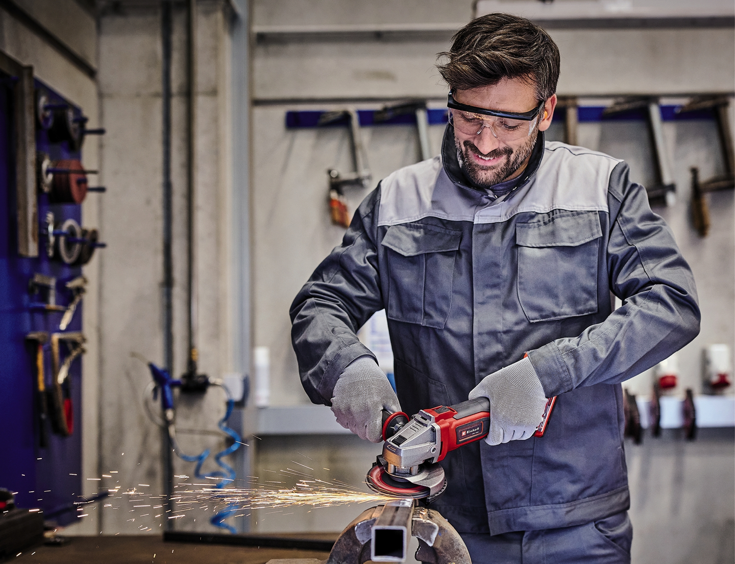 Akkukulmahiomakone Einhell Power X-Change TE-AG 18/115 Q Li-Solo