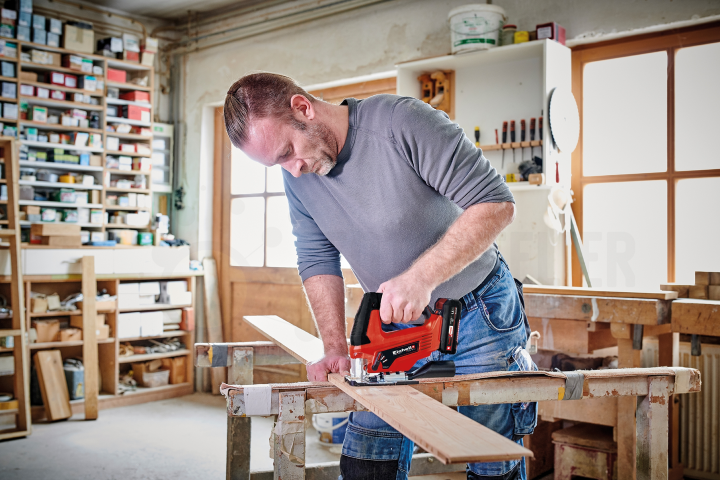 Akkupistosaha Einhell Power X-Change TC-JS 18 Li-Solo