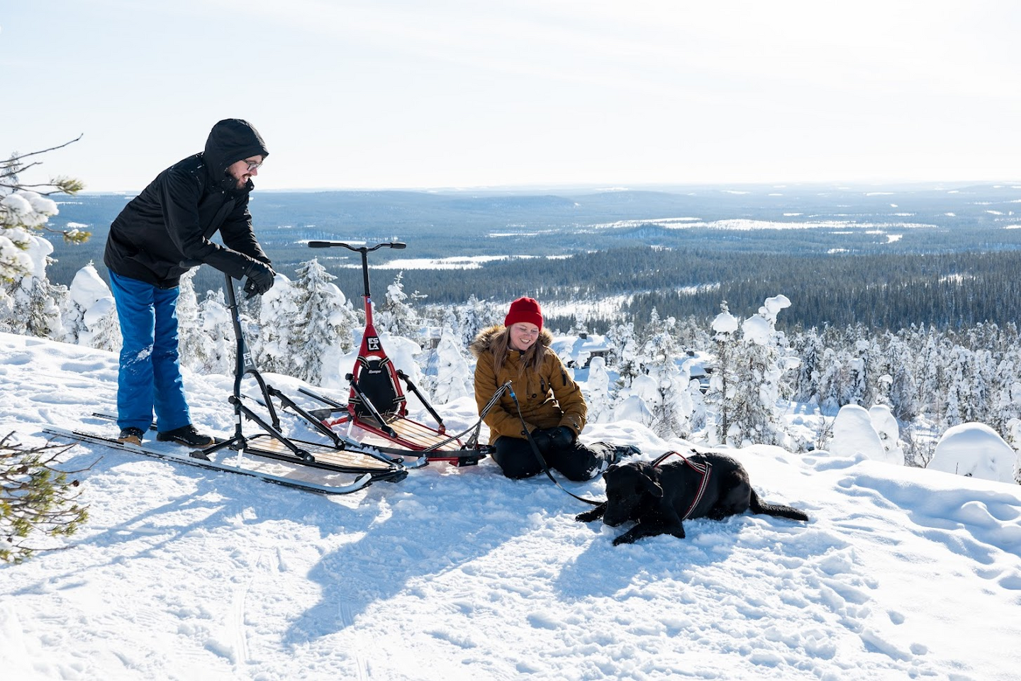 Potkukelkka ESLA Adventure punainen