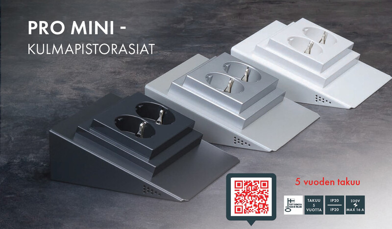 Pistorasia Dreamled Pro Mini 2-os 16a IP20 alumiini