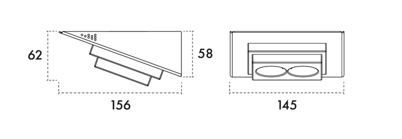 Pistorasia Dreamled Pro 2-os 16a IP20 alumiini