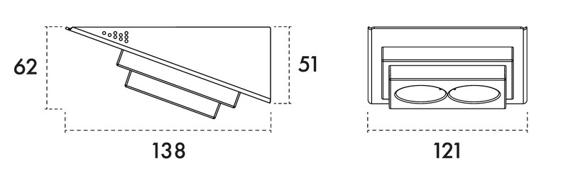 Pistorasia Dreamled Pro Mini 2-os 16a IP20 valkoinen