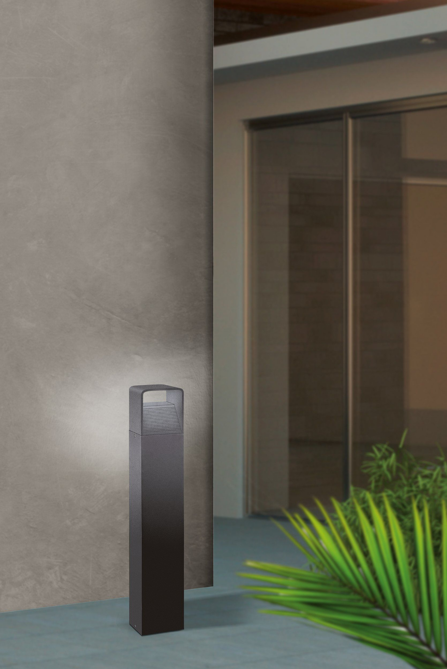 Ulkopylväsvalaisin EGLO Doninni 1 antrasiitti 80cm 6,2W led IP65