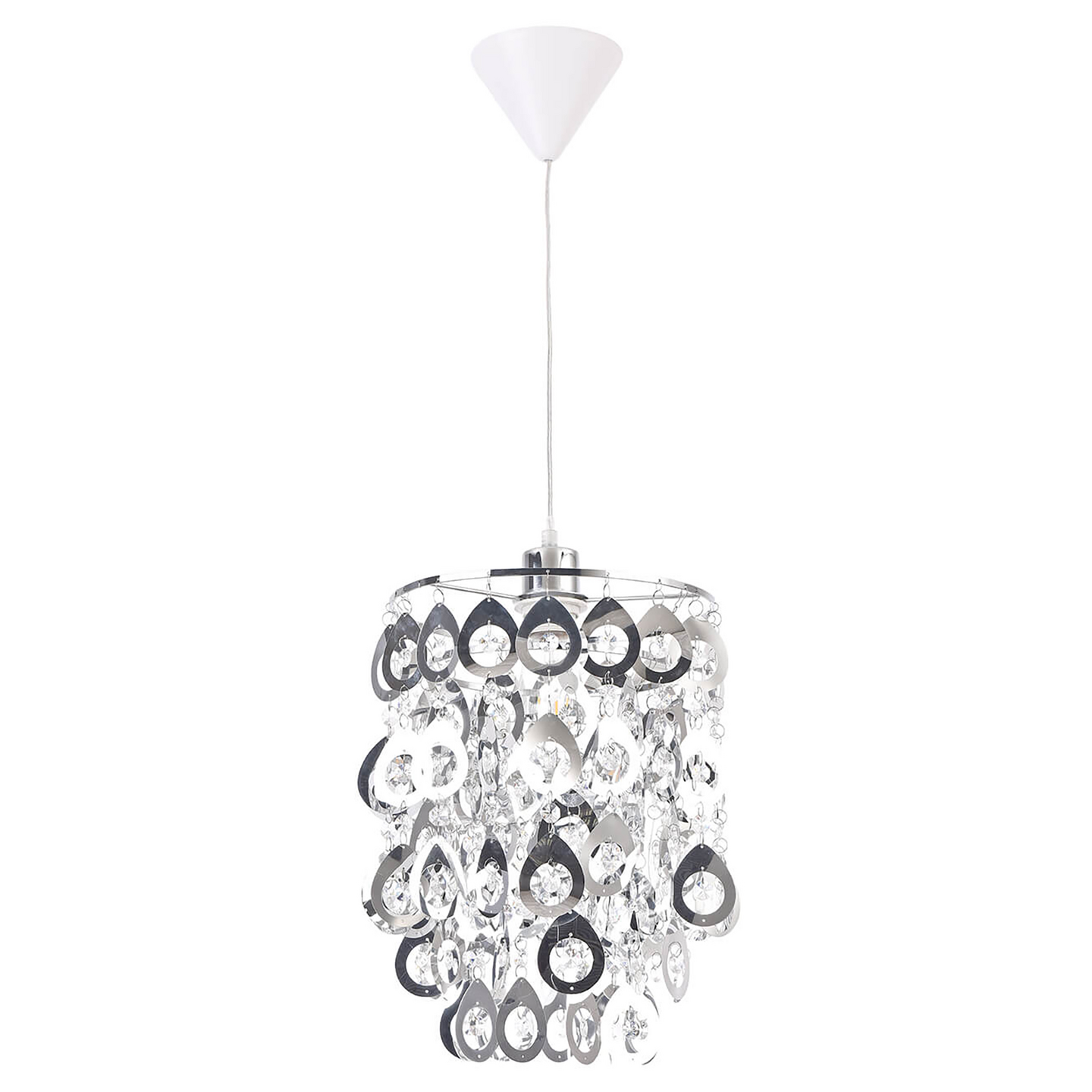 Riippuvalaisin FocusLight Shiny E27 270mm max. 60W kromi