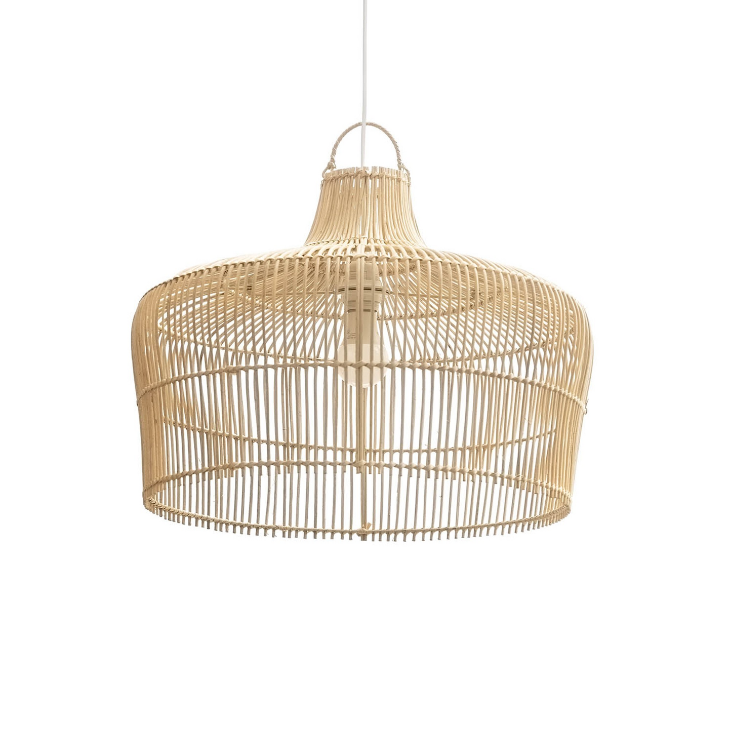 Riippuvalaisin FocusLight Akuna E27 400mm max. 60W luonnonrottinki