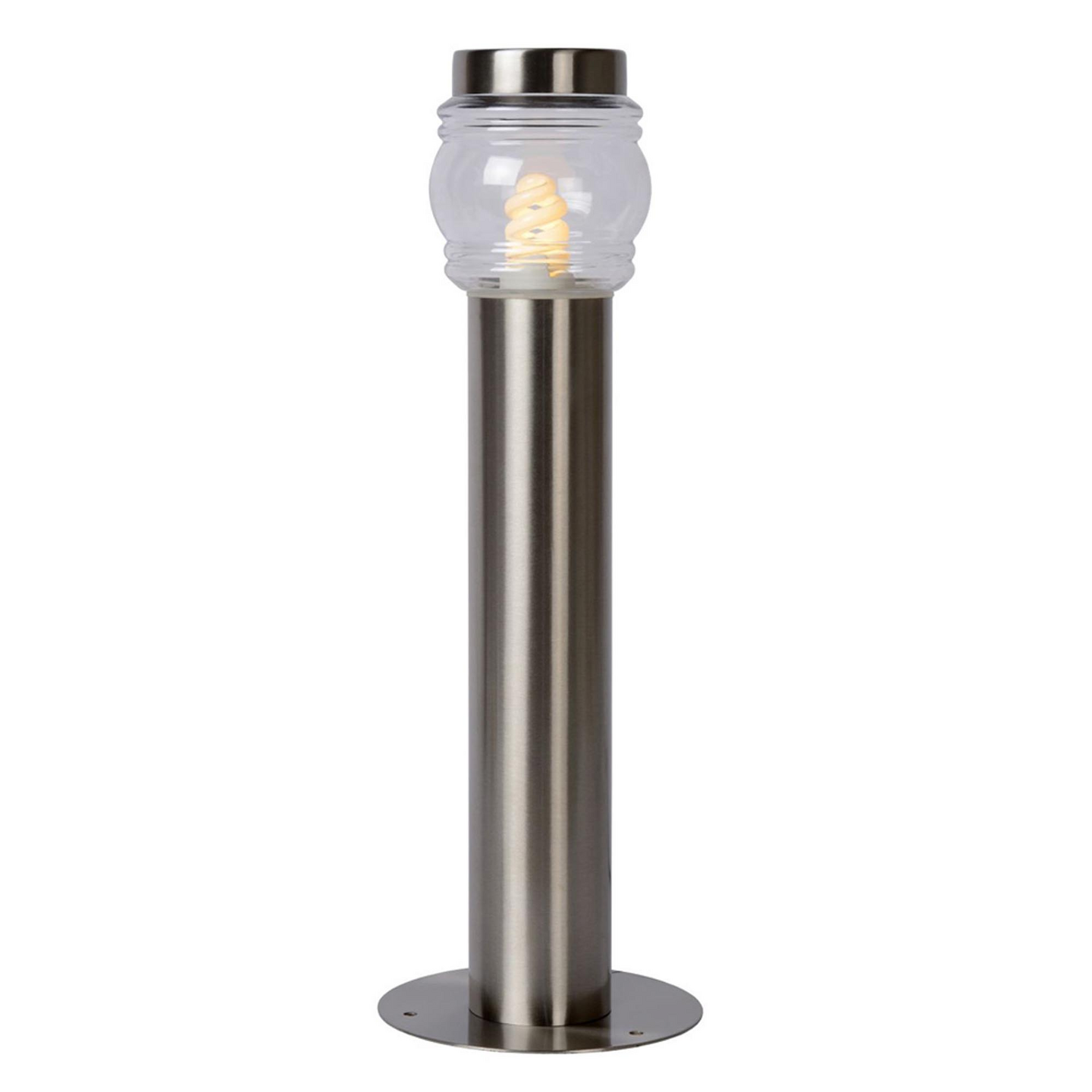 Ulkopylväsvalaisin Lucide Mirane 90mm E14 max.11W satiinikromi