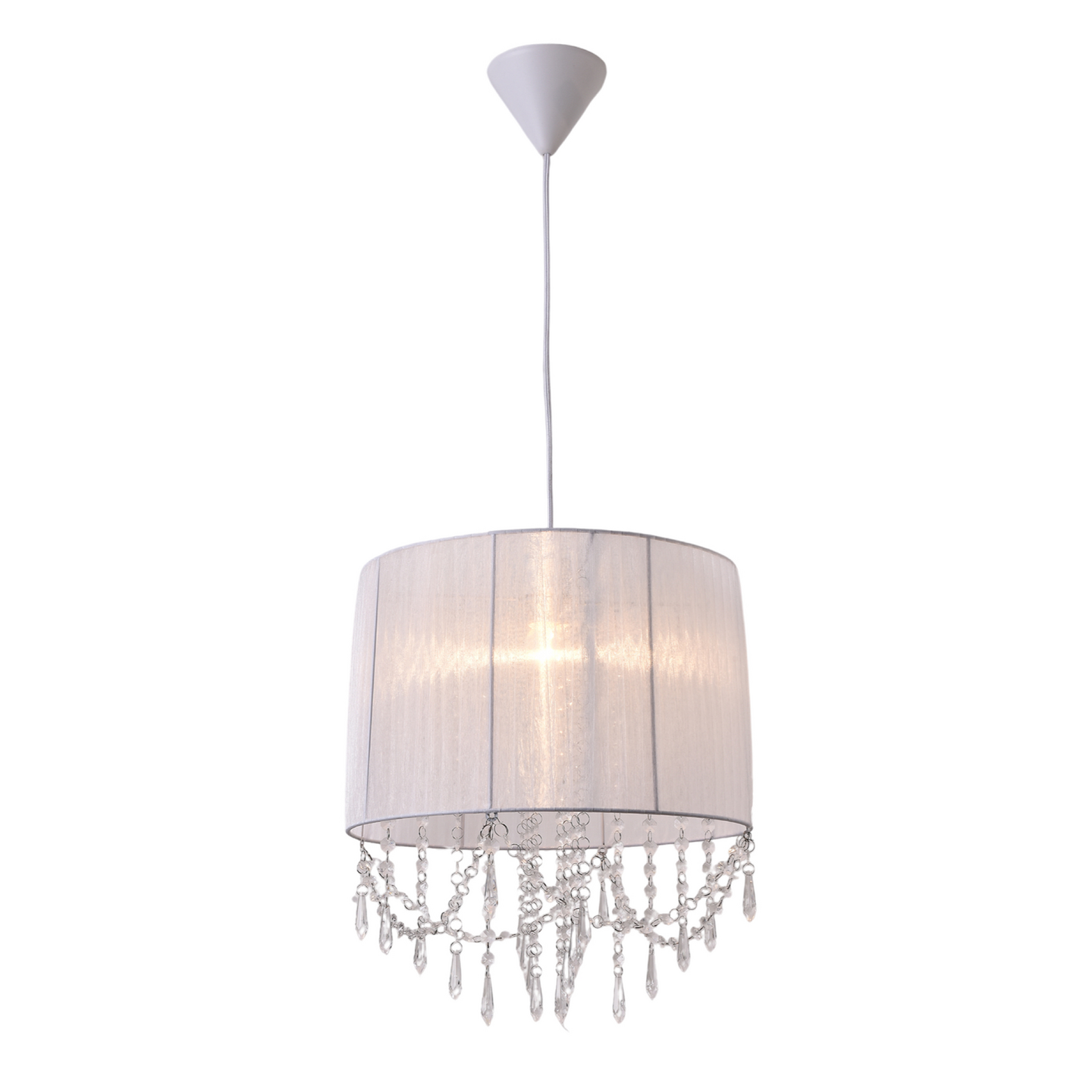 Riippuvalaisin FocusLight Malin E27 370mm max. 60W valkoinen