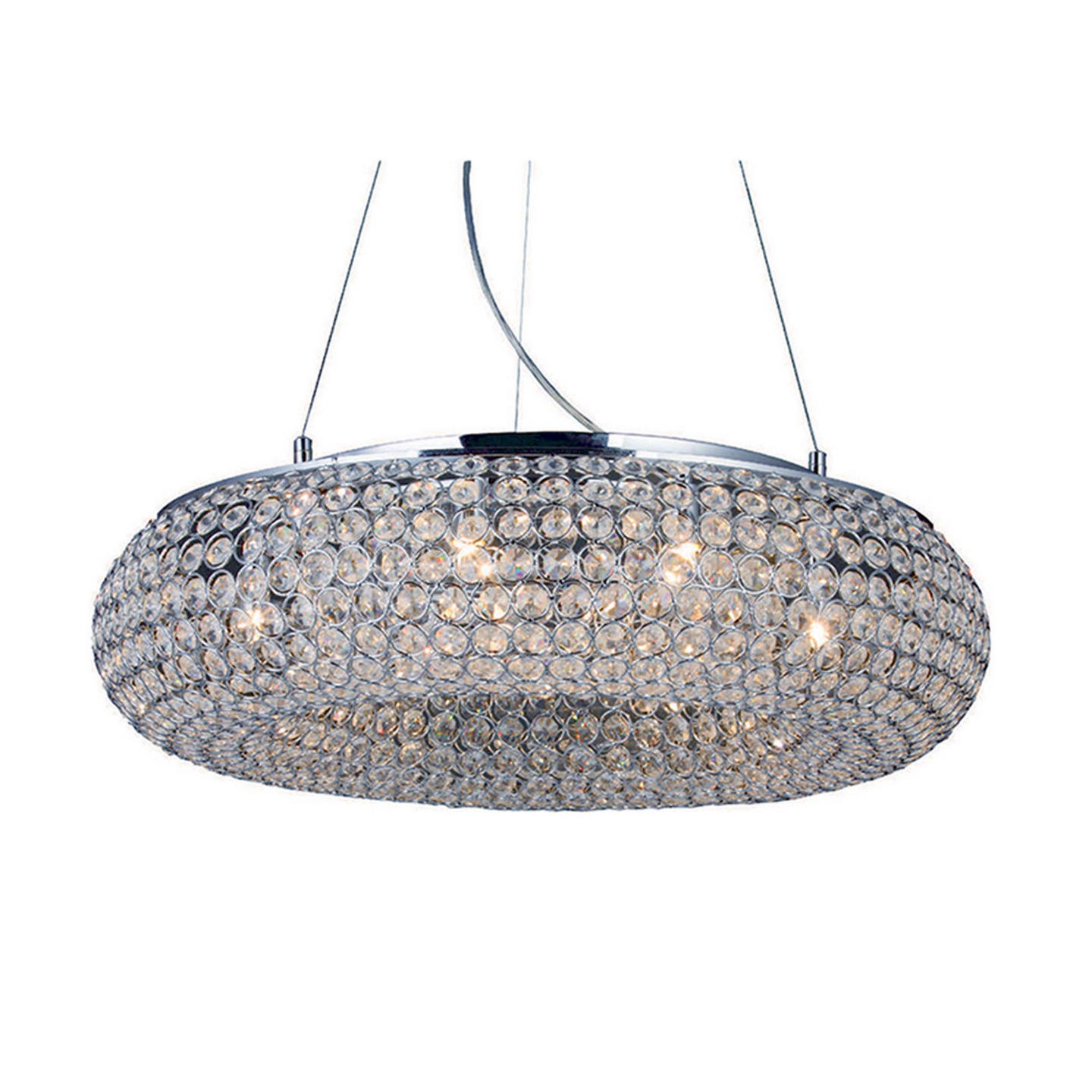 Riippuvalaisin FocusLight Cristo Ring 600mm G9 max. 33W kromi