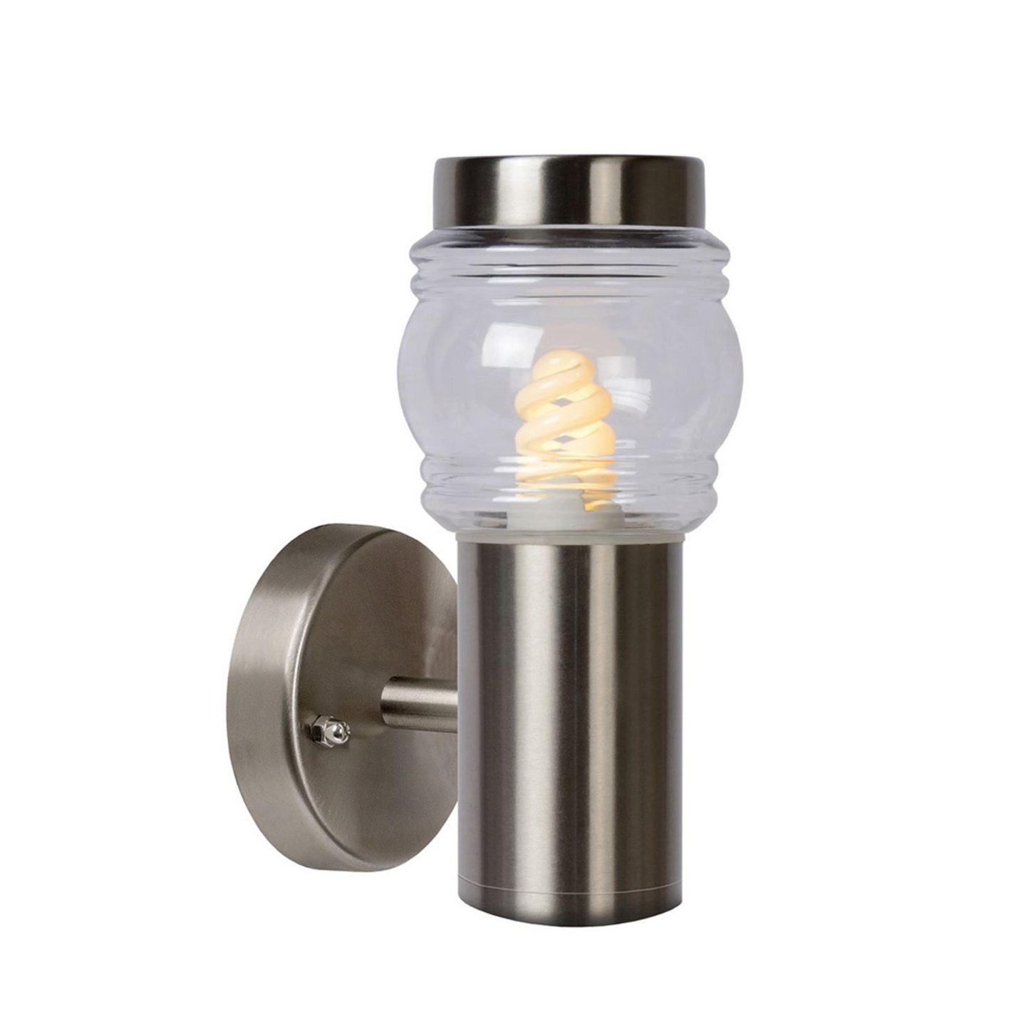 Ulkoseinävalaisin Lucide Mirane 90mm E14 max.11W satiinikromi