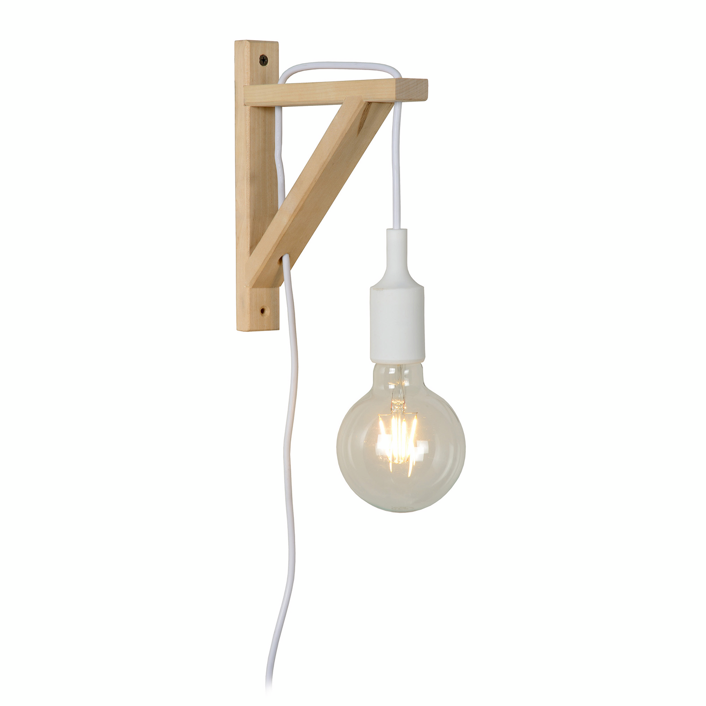 Seinävalaisin Lucide Fix E27 maks.60W valkoinen