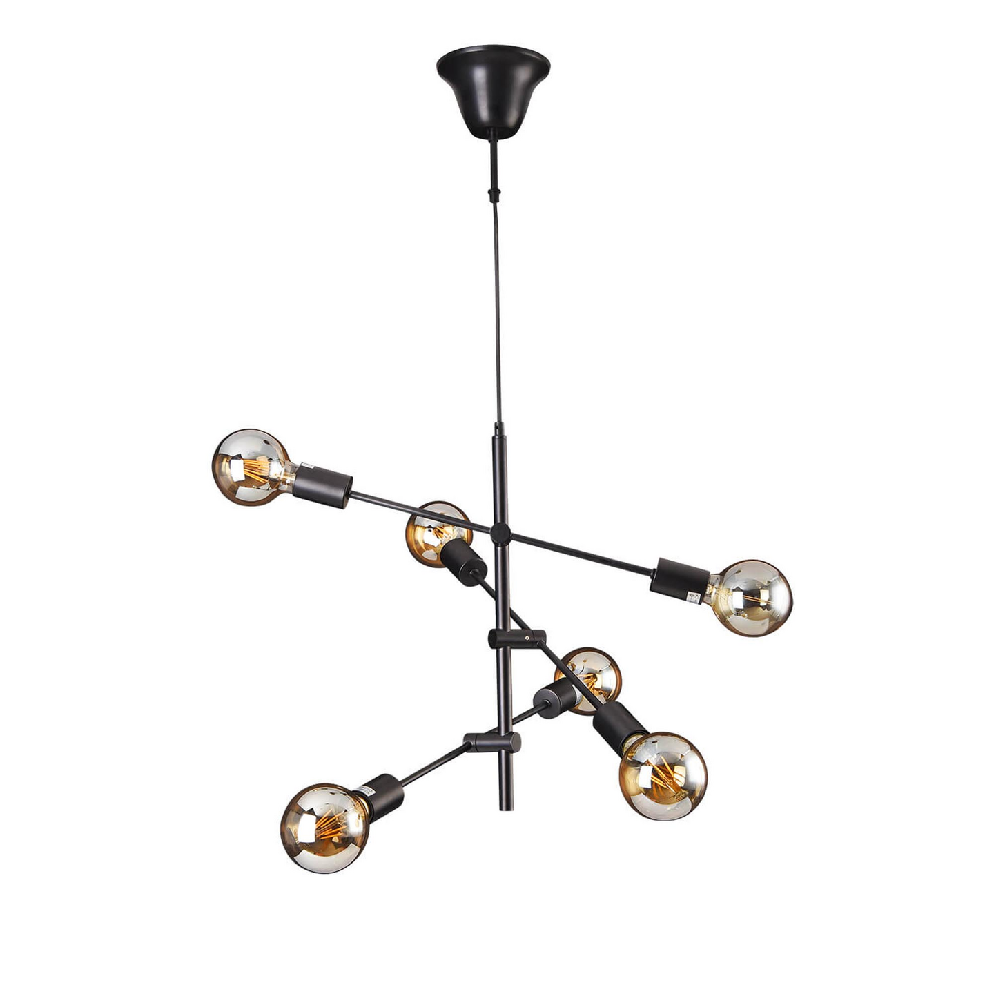 Riippuvalaisin FocusLight Marilyn E27 480mm max. 28W musta