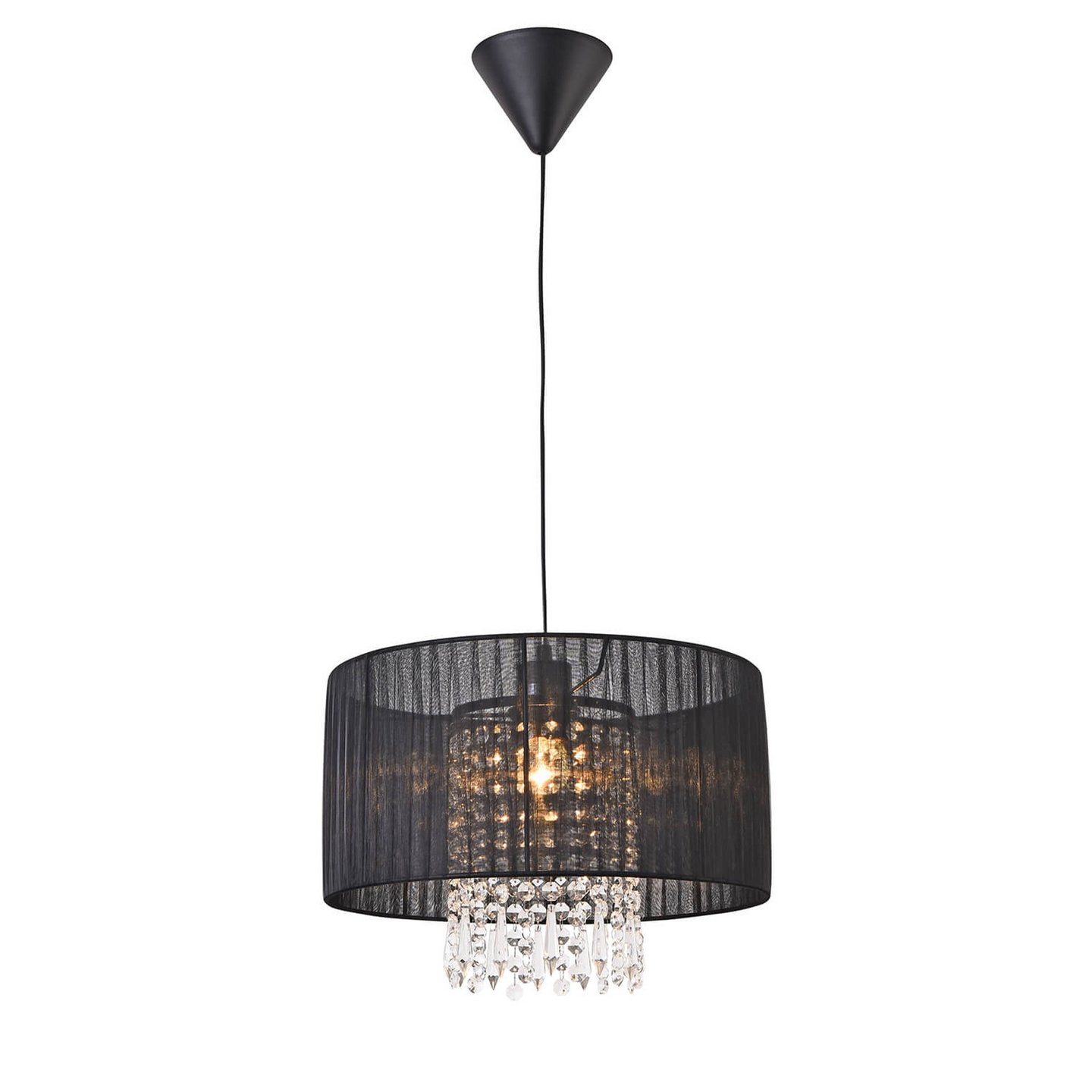 Riippuvalaisin FocusLight Maira E27 350mm max. 60W musta