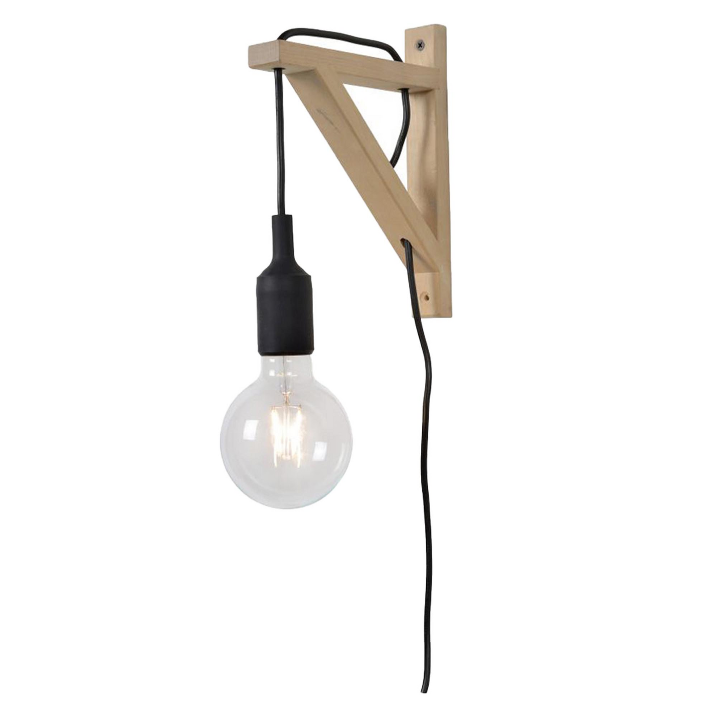 Seinävalaisin Lucide Fix E27 maks.60W musta