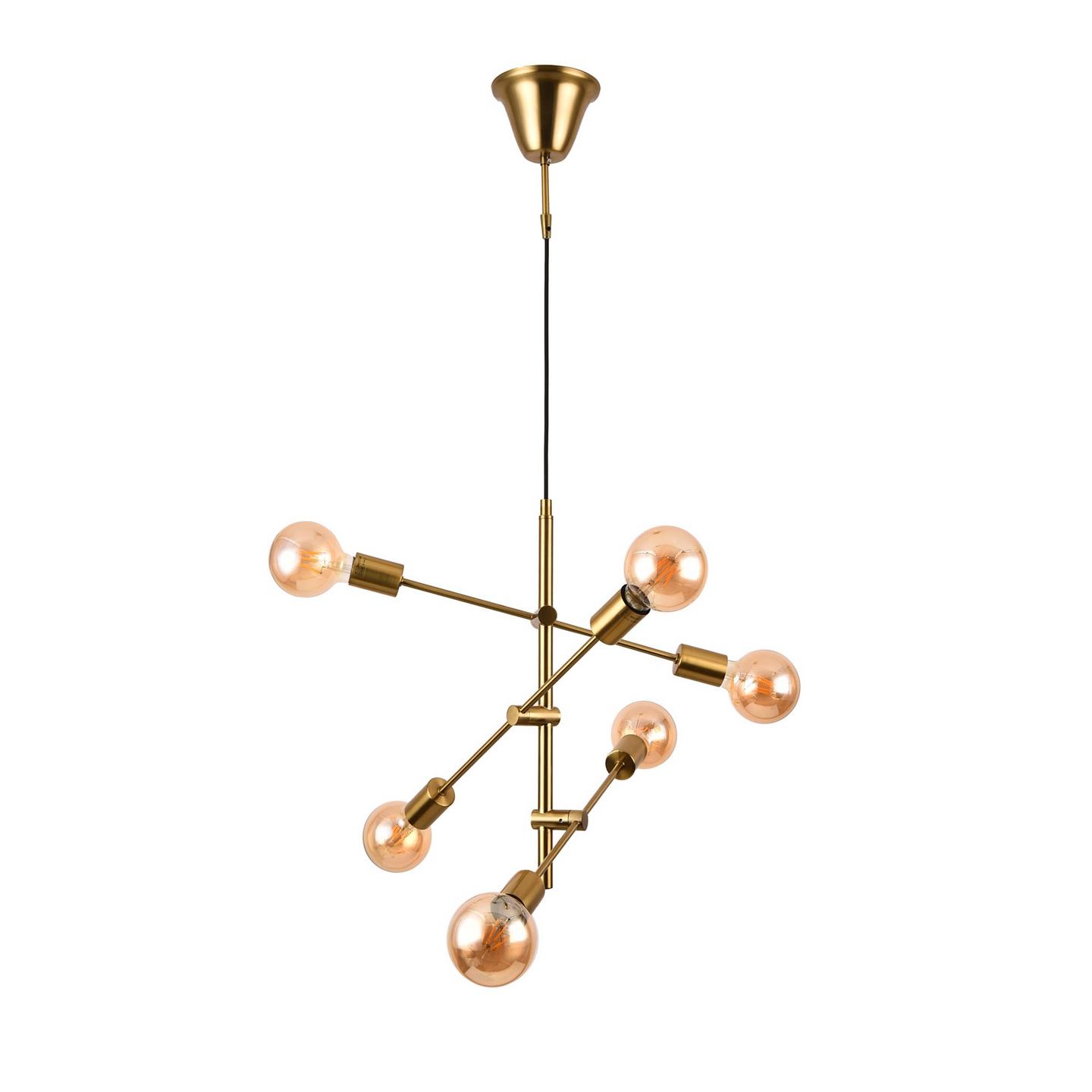 Riippuvalaisin FocusLight Marilyn 480mm E27 max. 28W messinki