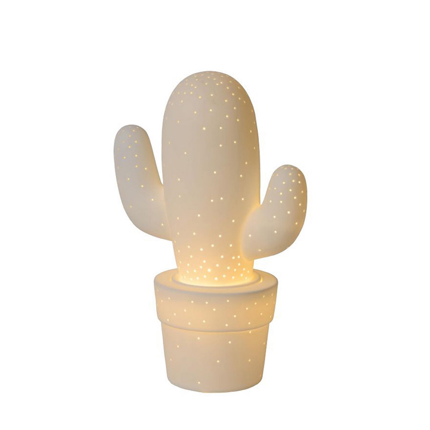 Pöytävalaisin Lucide Cactus 200mm E14 maks.40W valkoinen