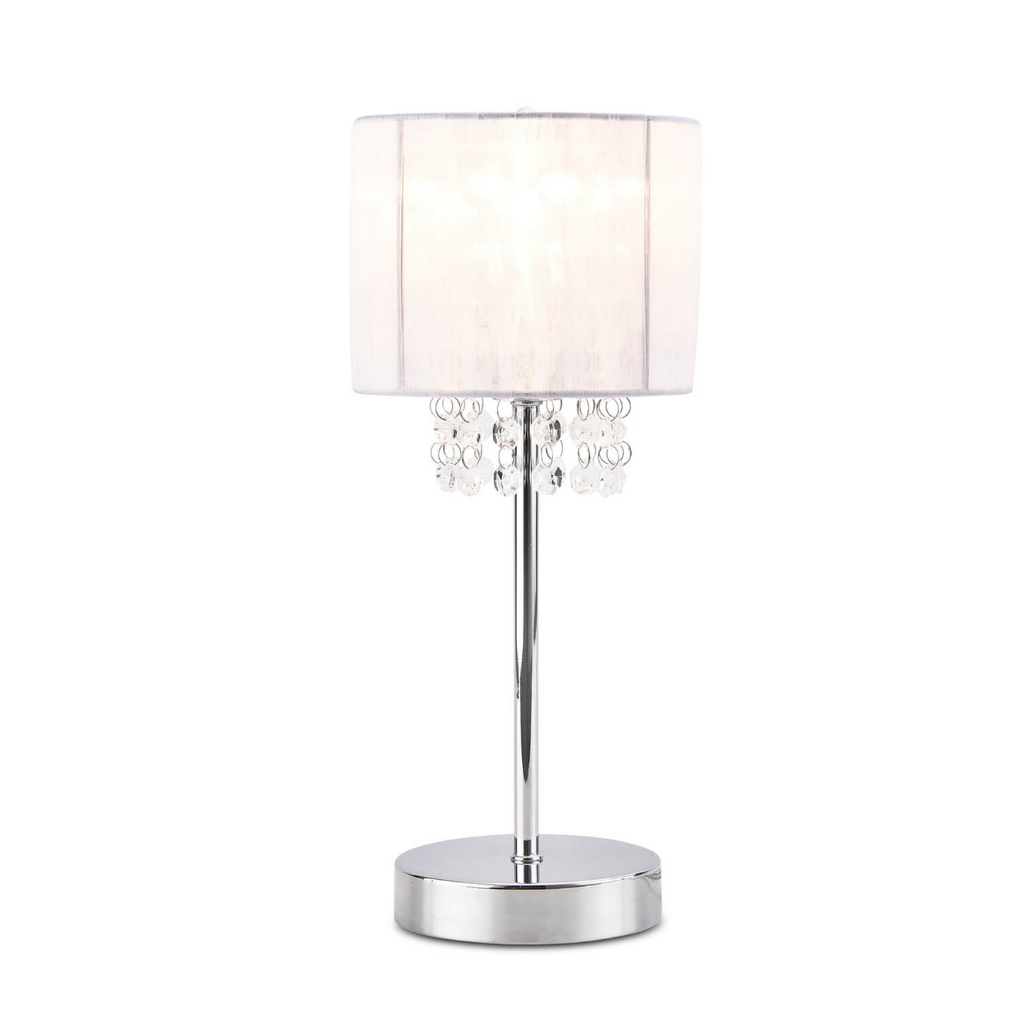 Pöytävalaisin Focuslight Maira 150 mm E14 maks.40 W valkoinen kromi