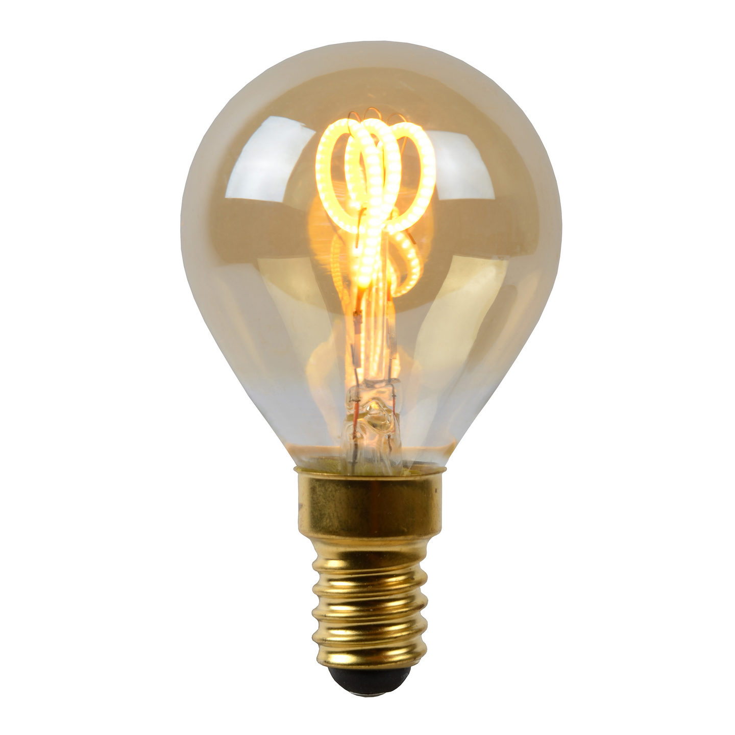Led-lamppu Lucide himmennettävä E14 3W 2200K filamentti amber