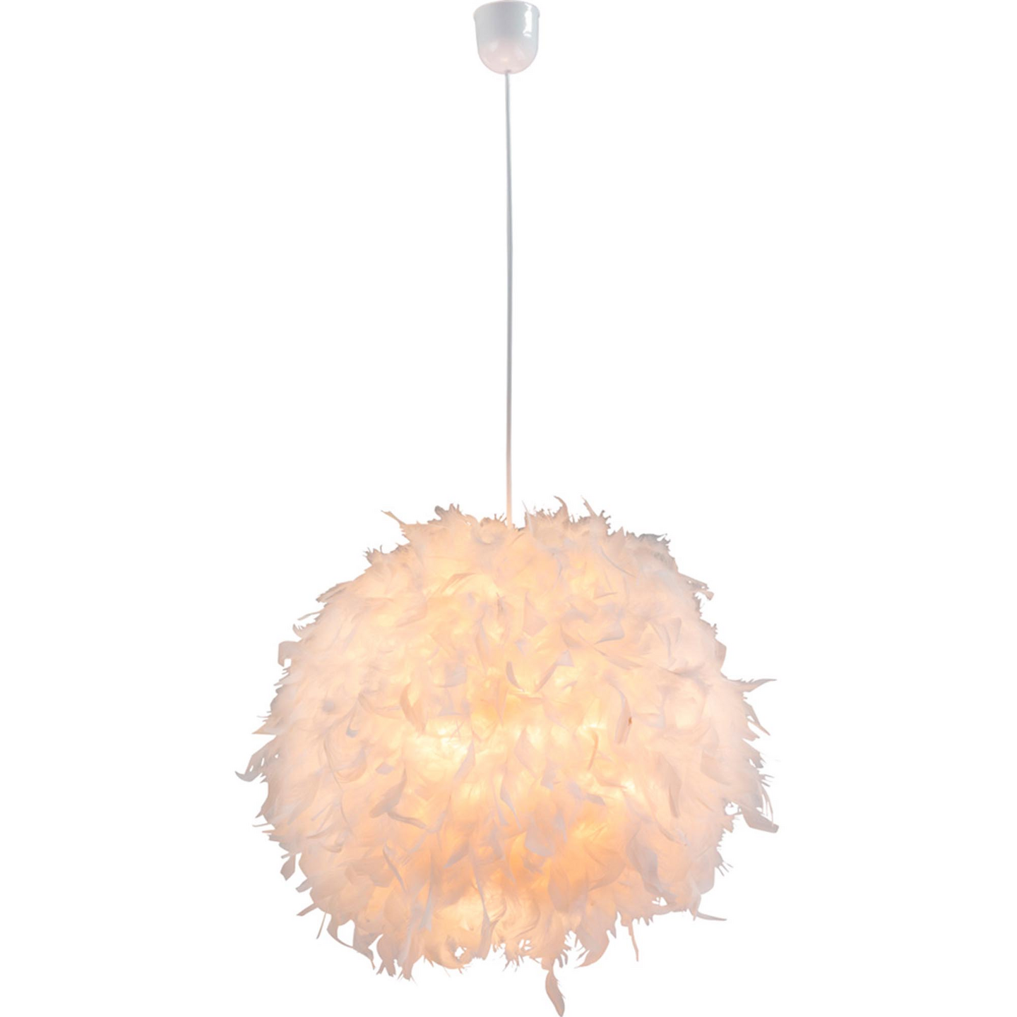 Riippuvalaisin Globo Katunga 450mm E27 max.60W valkoinen