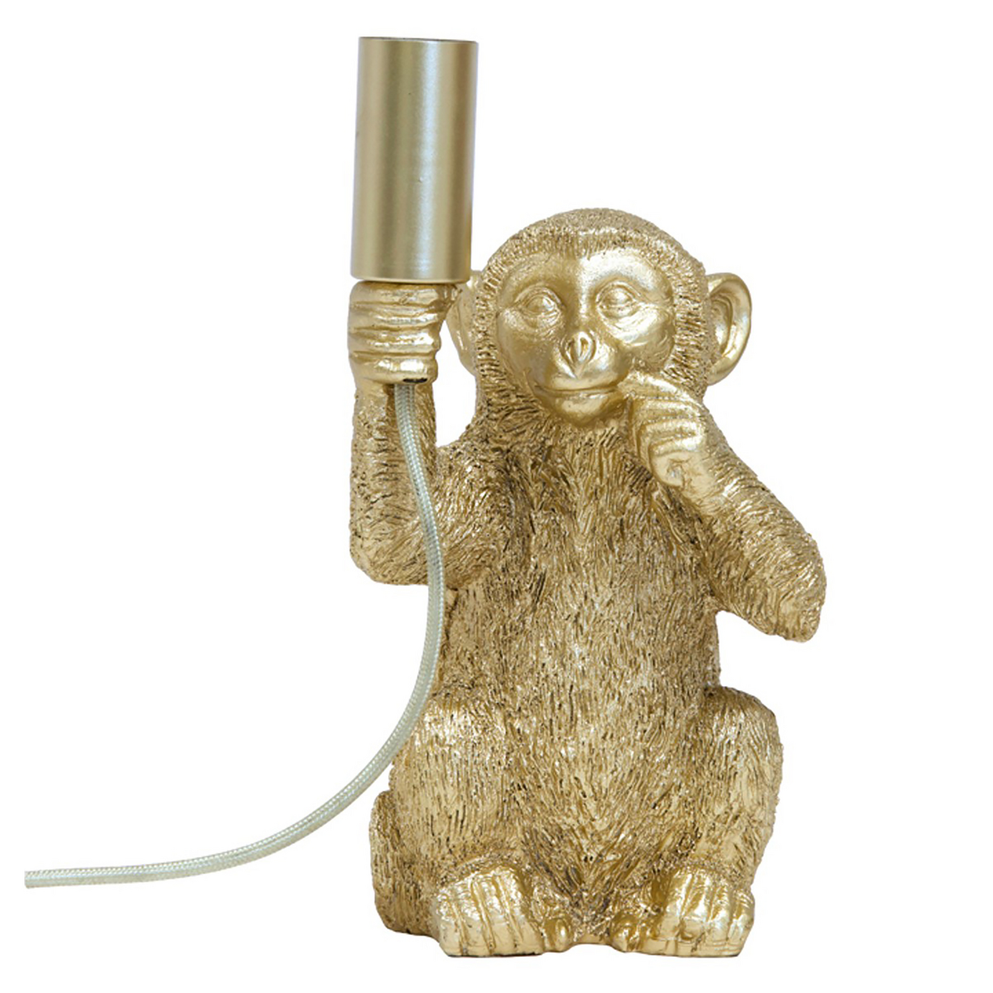 Pöytävalaisin L&L Monkey E14 max. 40W 235mm kulta