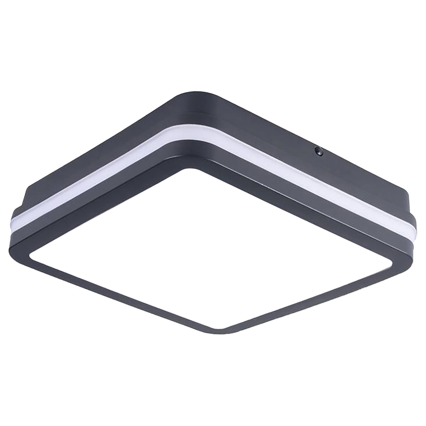 Kattovalaisin Kanlux Beno led 260x260mm 24W IP54 antrasiitti liiketunnistimella