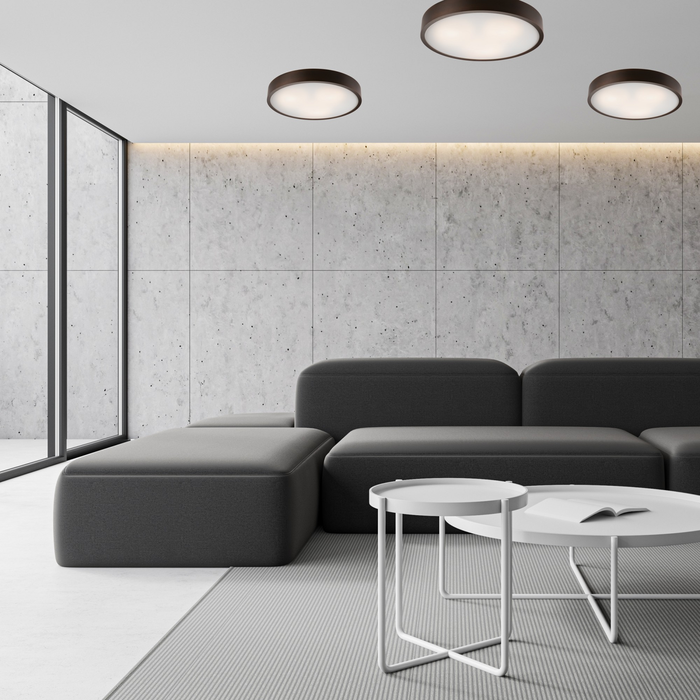 Kattovalaisin FocusLight Jordan 3xE27 470mm wenge