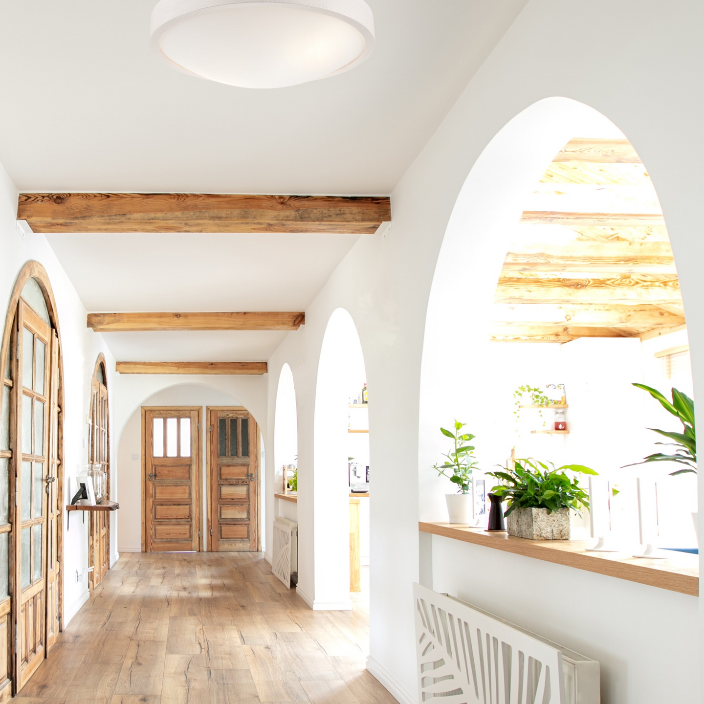 Kattovalaisin FocusLight Luna 2xE27 370mm valkoinen