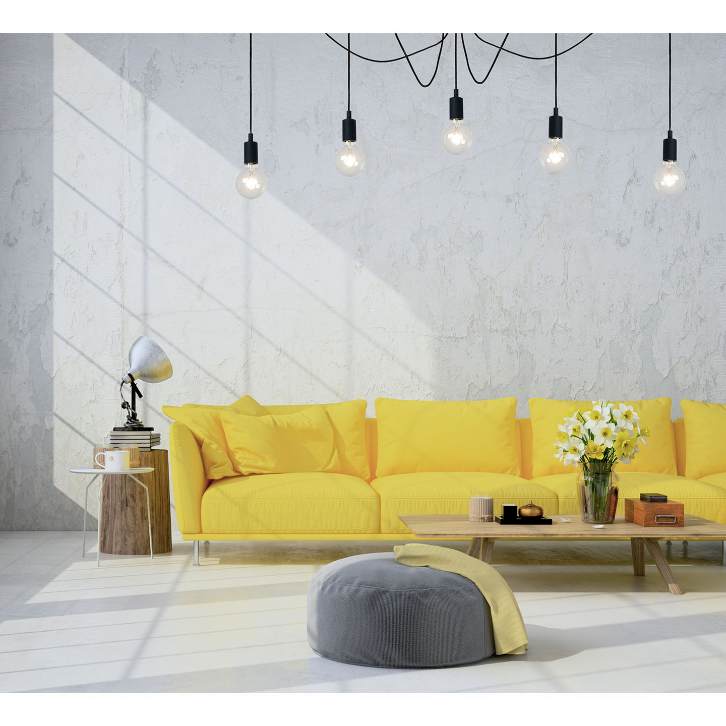 Riippuvalaisin  Lucide Fix 1500mm E27 maks.60W musta