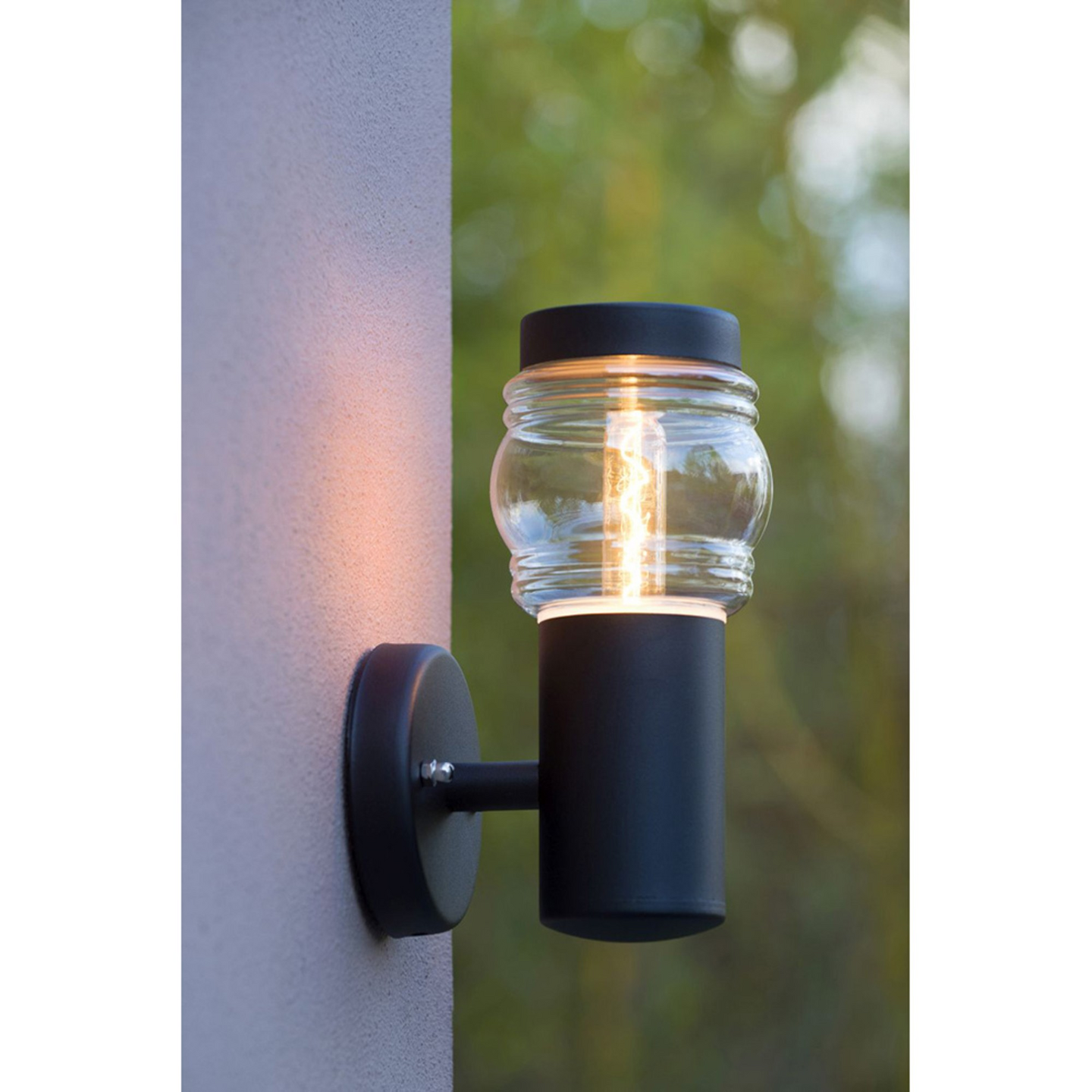 Ulkoseinävalaisin Lucide Mirane 90mm E14 max.11W musta