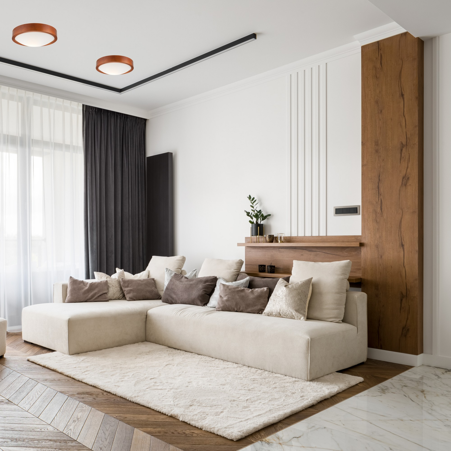 Kattovalaisin FocusLight Luna E27 270mm rustic ruskea