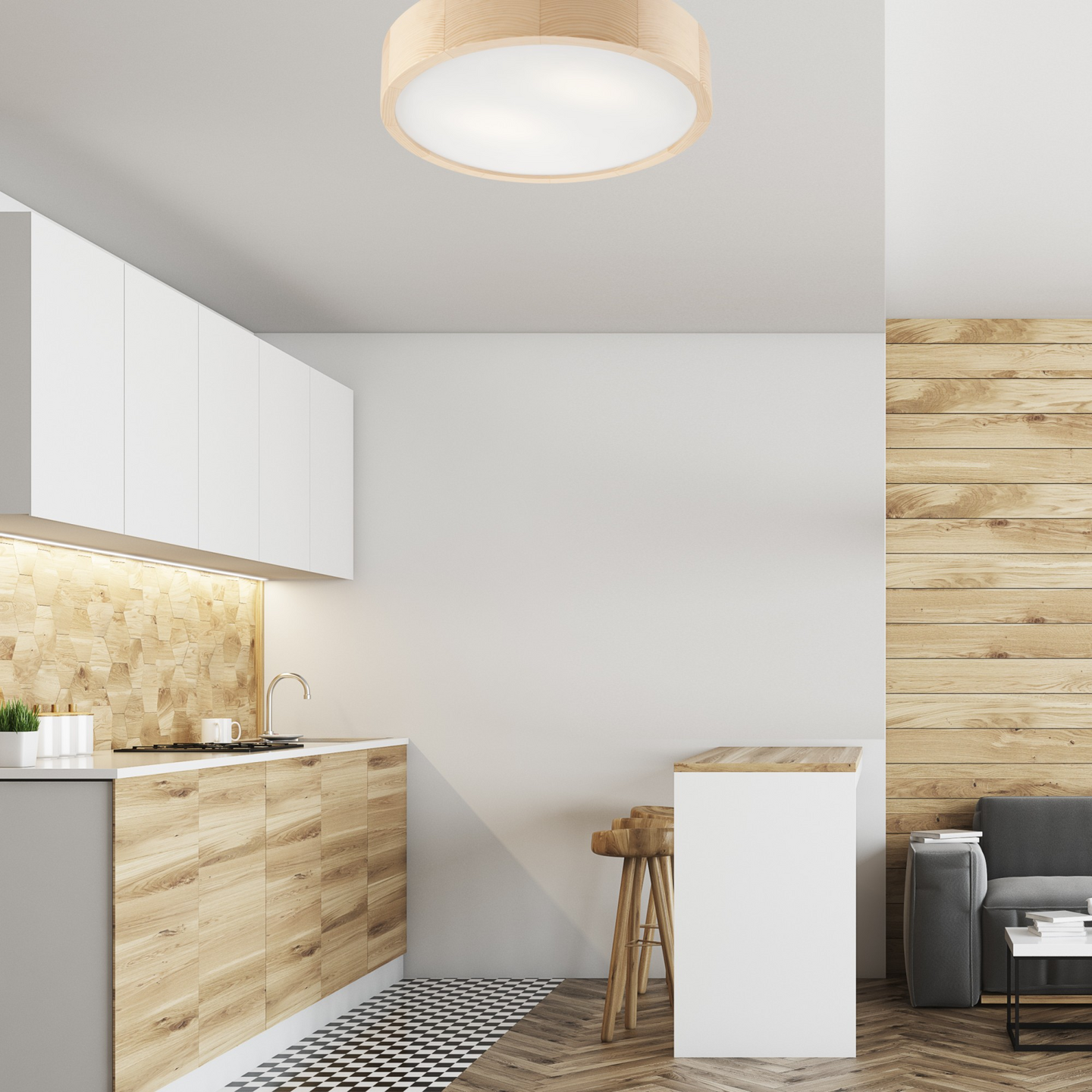 Kattovalaisin FocusLight Jordan 2xE27 370mm mänty