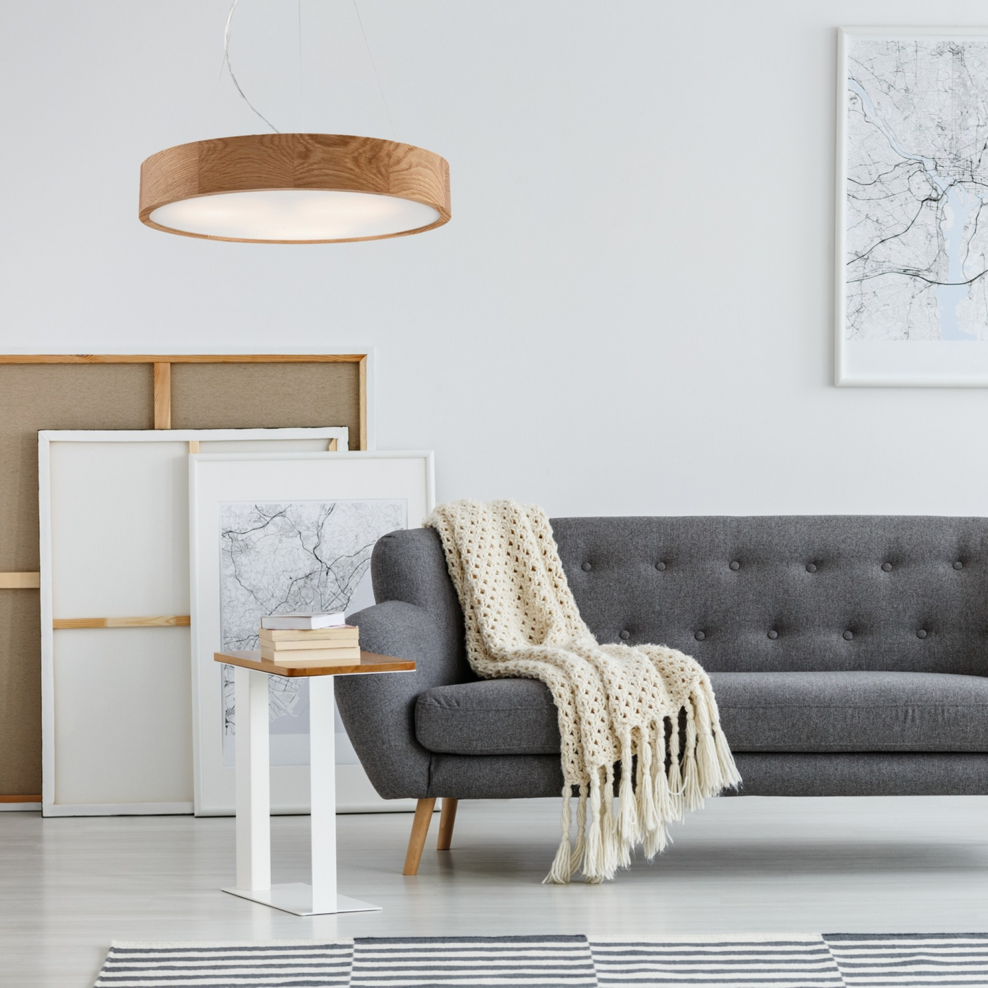 Riippuvalaisin FocusLight Jordan 3xE27 470mm tammi