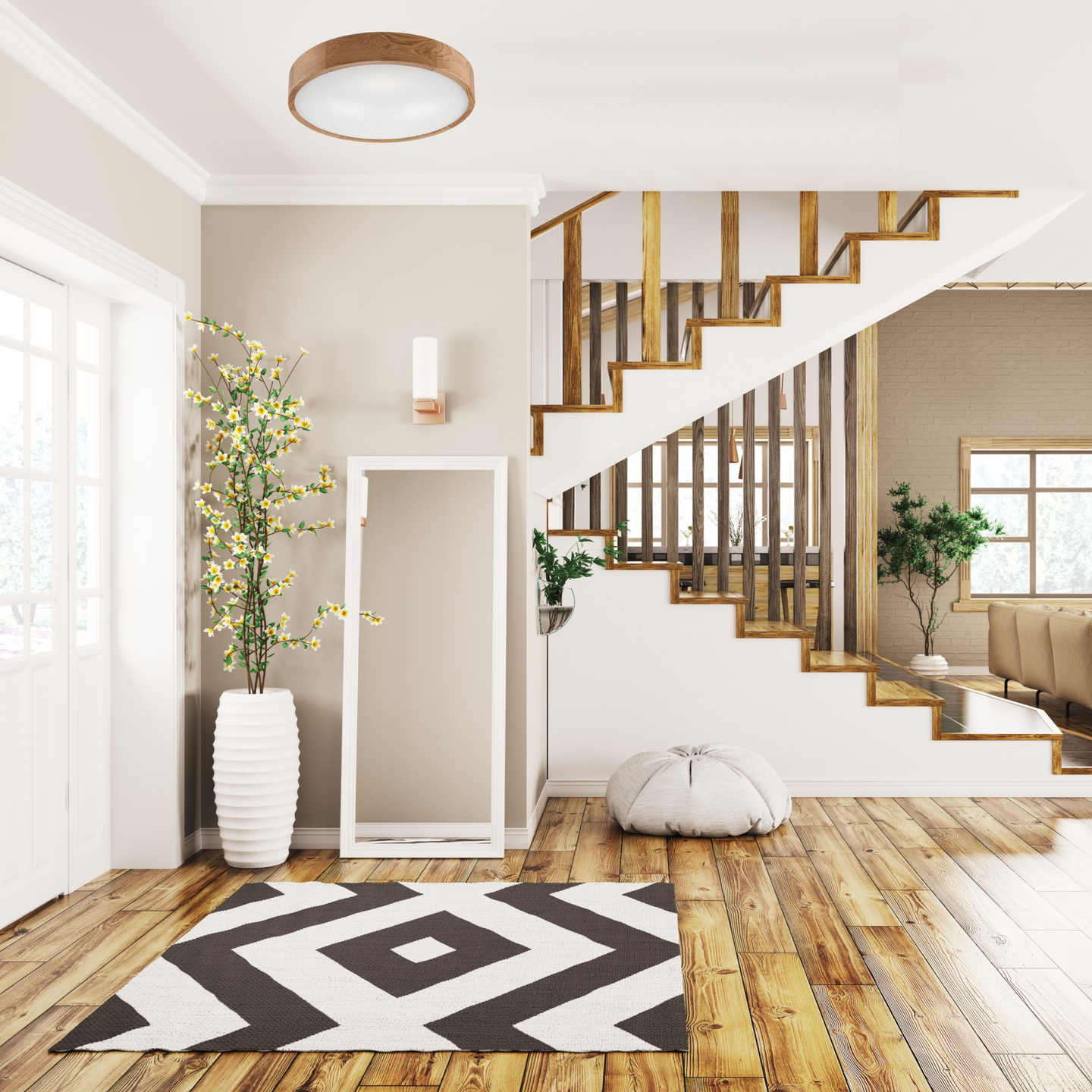 Kattovalaisin FocusLight Jordan 3xE27 470mm tammi