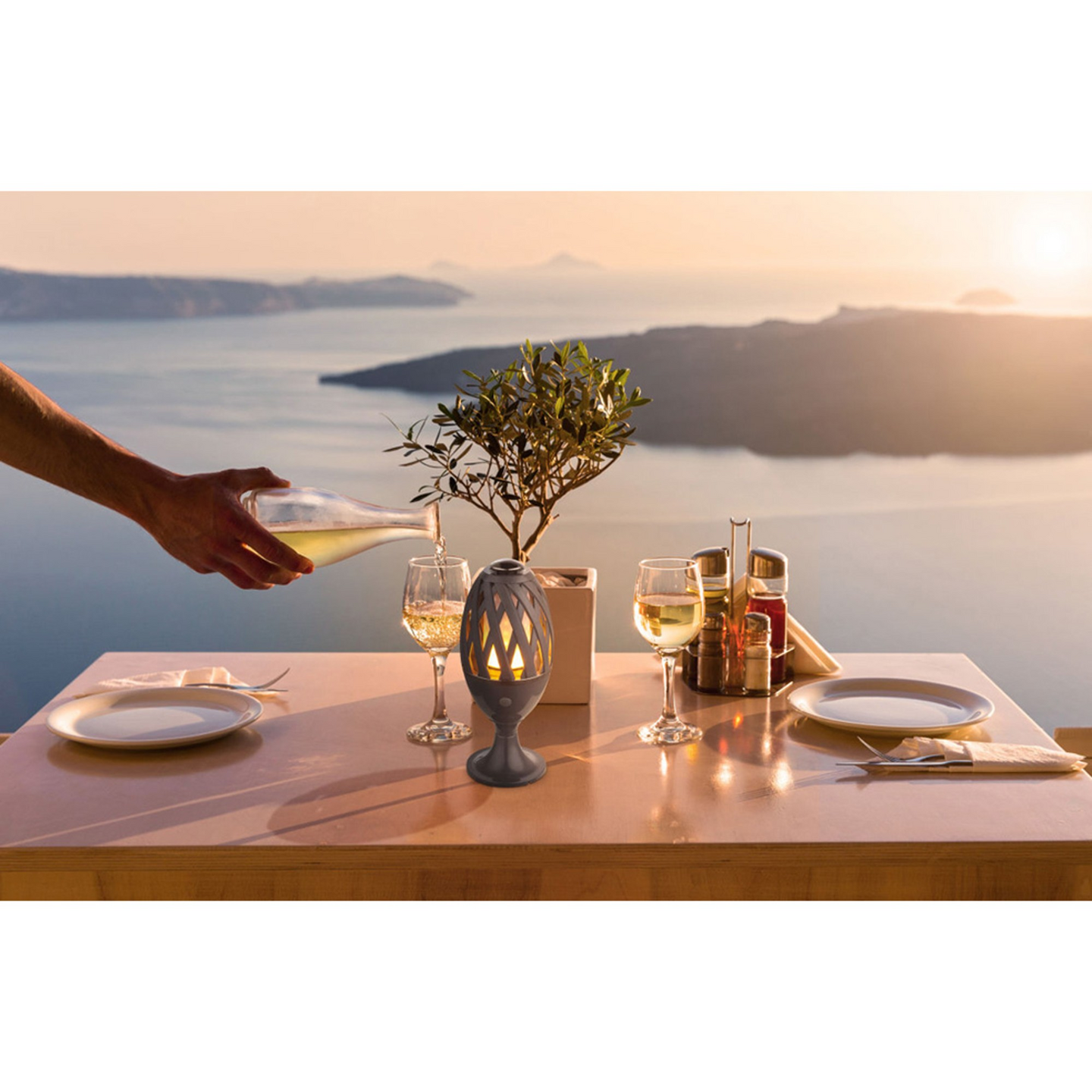 Ulkovalaisin Globo Leon led 100mm 1,4W antrasiitti