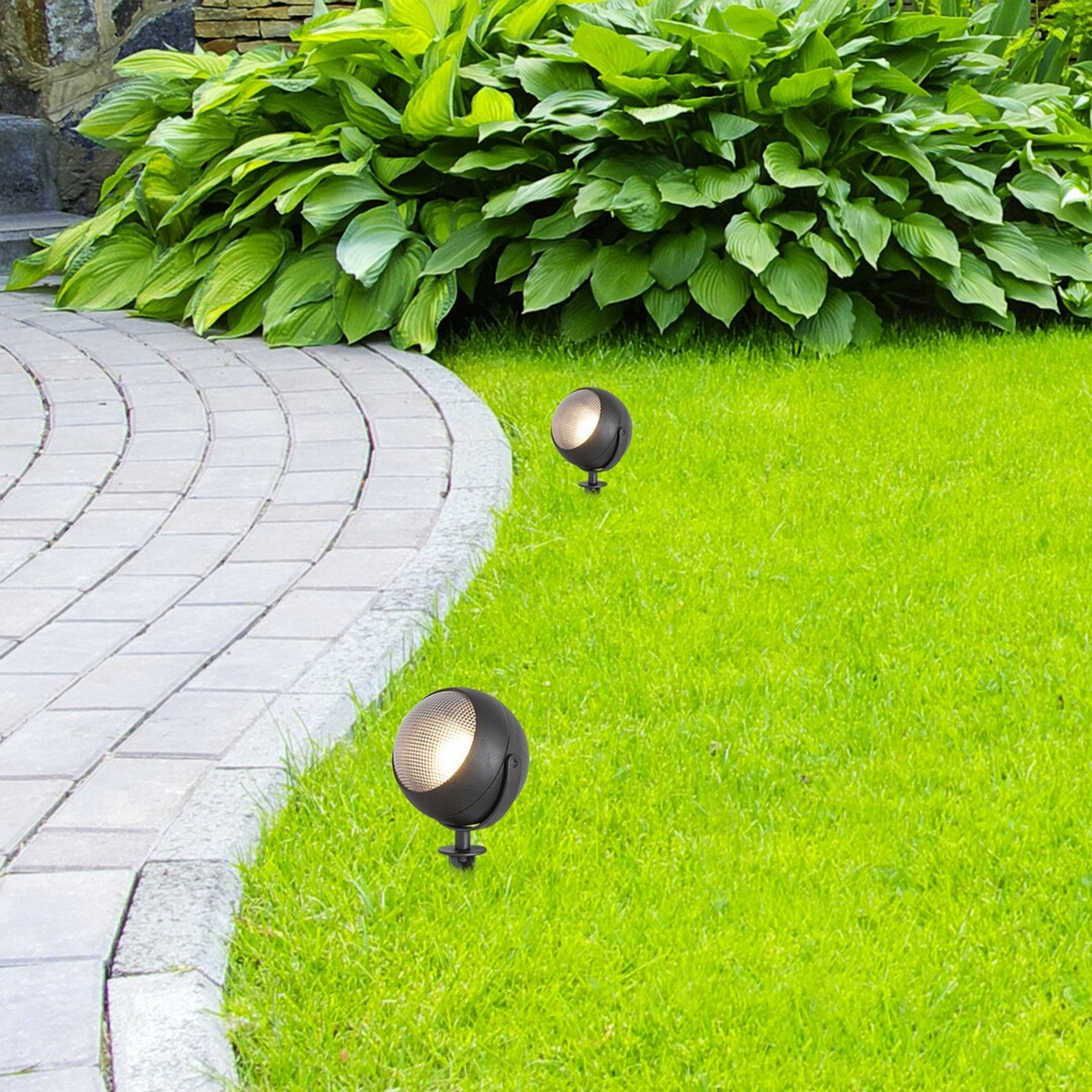 Ulkovalaisin RABALUX DERBY puutarhaspotti GU10 max.25W IP44 mattamusta