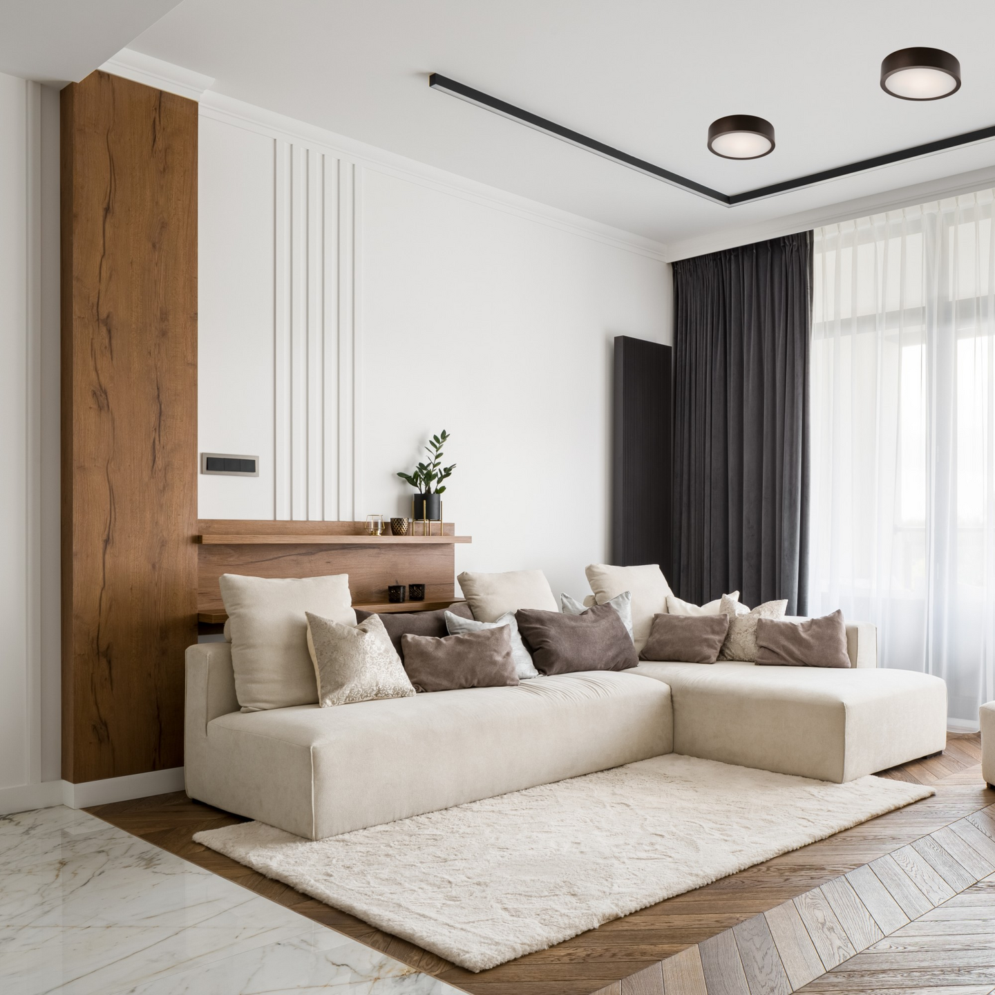 Kattovalaisin FocusLight Jordan E27 270mm wenge