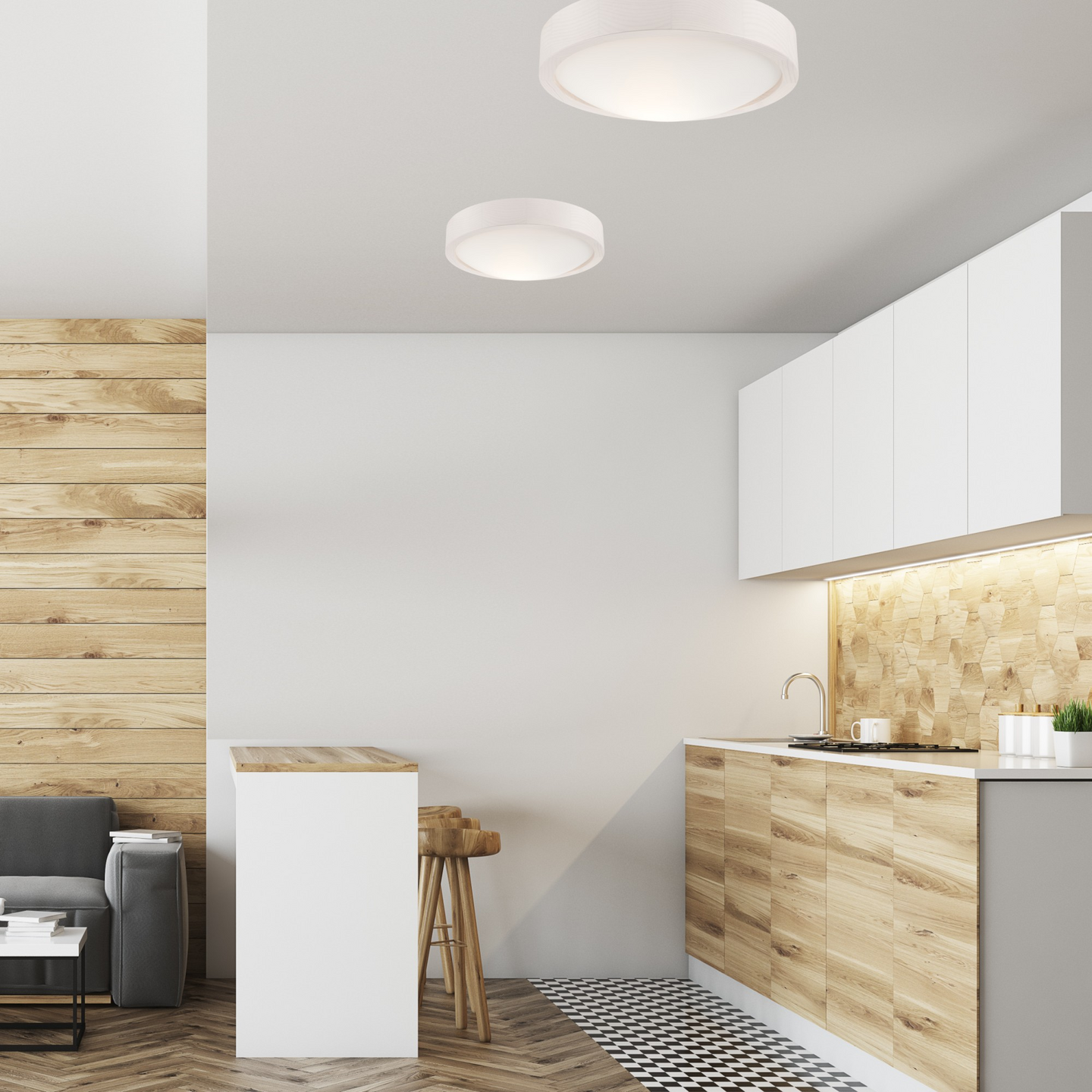 Kattovalaisin FocusLight Luna E27 270mm valkoinen