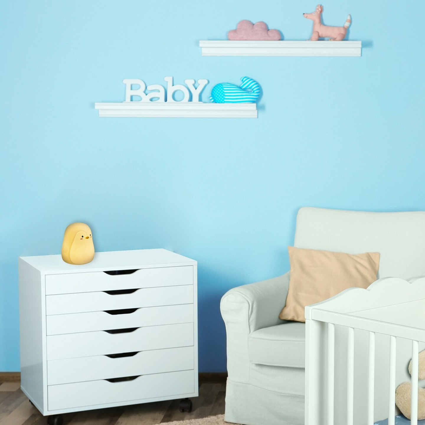 Yövalaisin pingviini Rabalux Balo led 110mm valkoinen