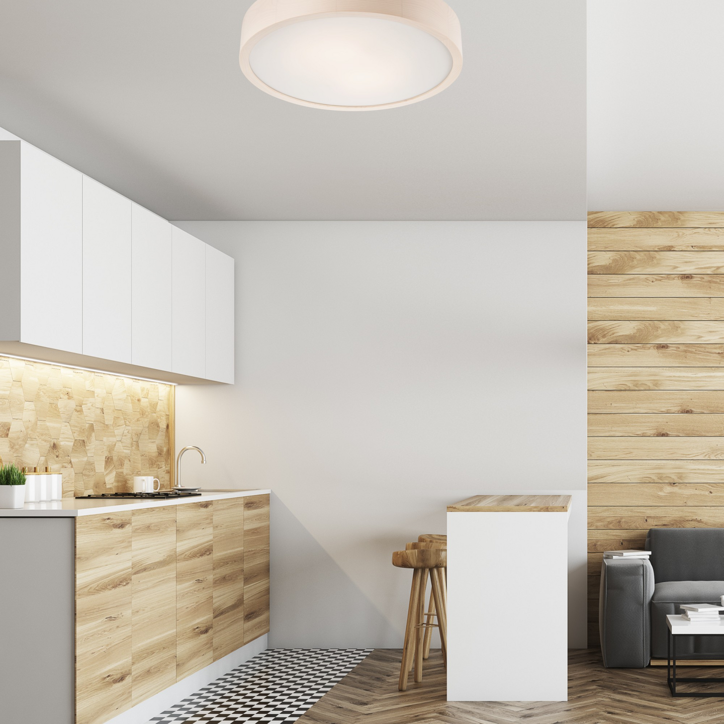 Kattovalaisin FocusLight Jordan 2xE27 370mm valkoinen