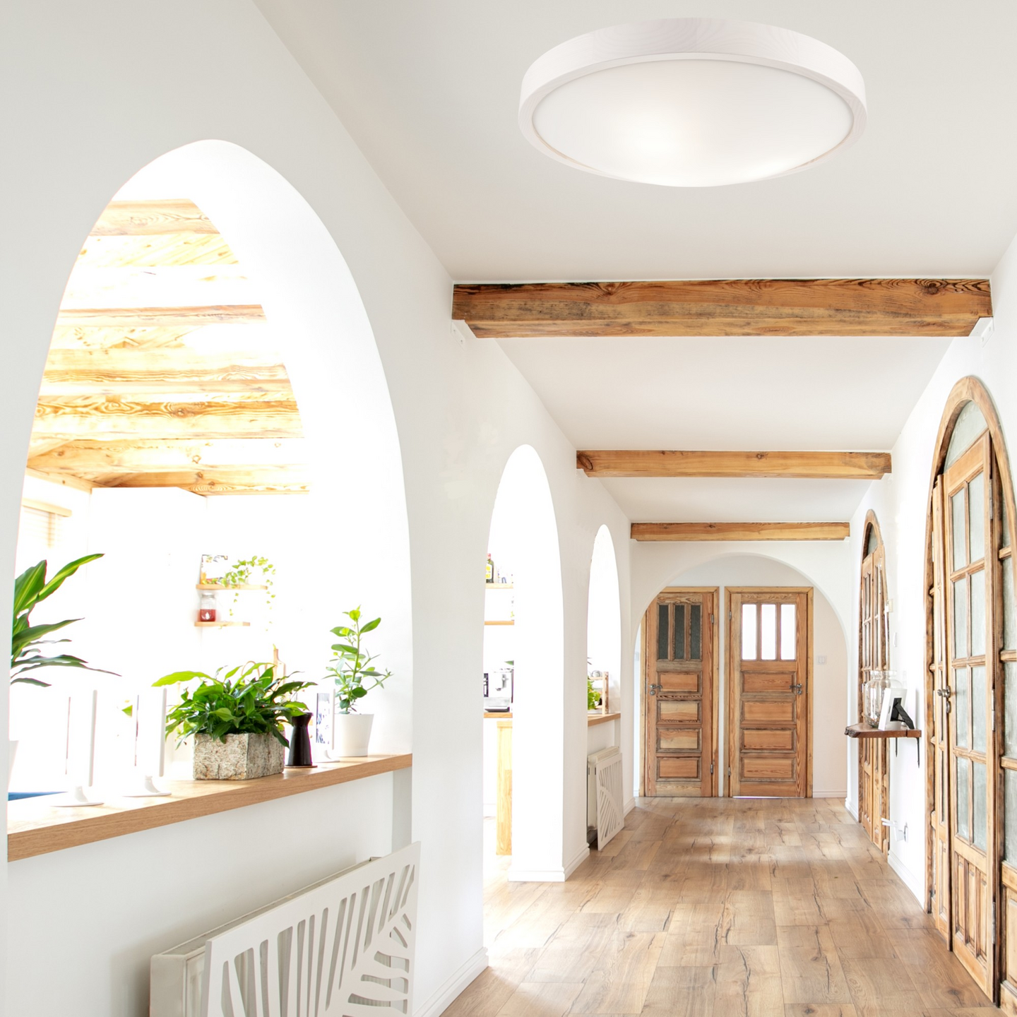 Kattovalaisin FocusLight Luna 3xE27 470mm valkoinen