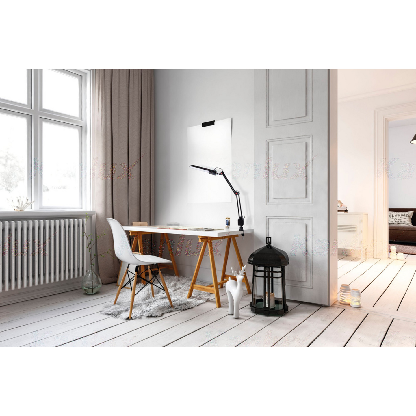 Työpöytävalaisin Kanlux Heron led musta