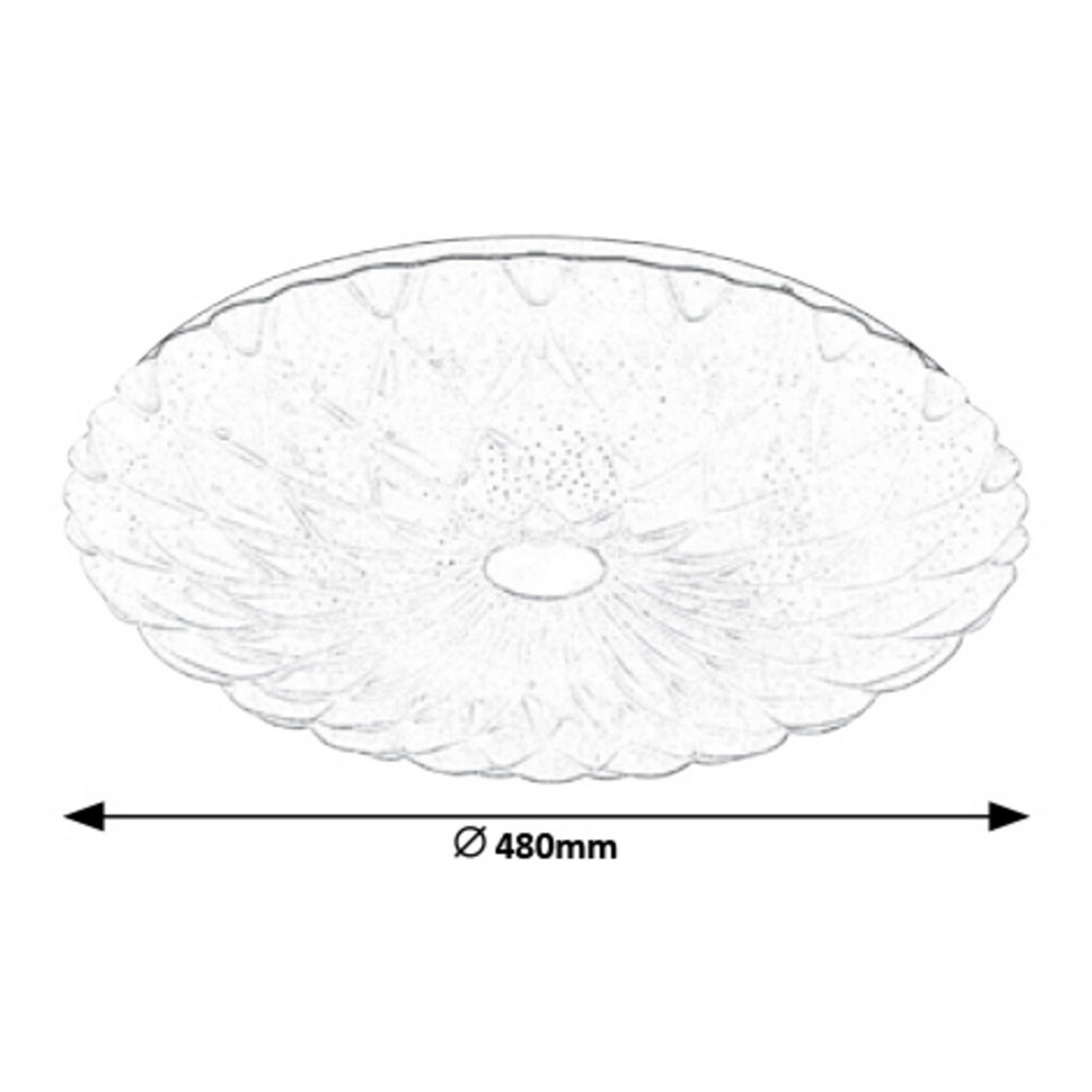 Kattovalaisin RABALUX PRIMROSE LED CCT 480mm 72W valkoinen