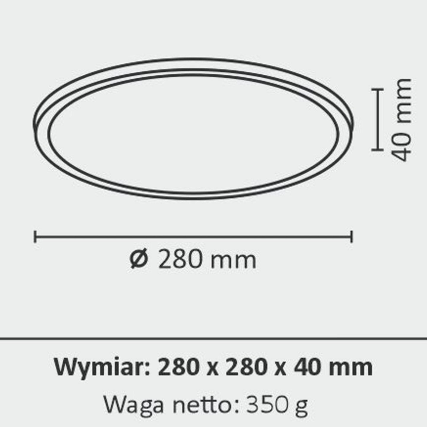 Kattovalaisin Polux Woody led 15W 280mm