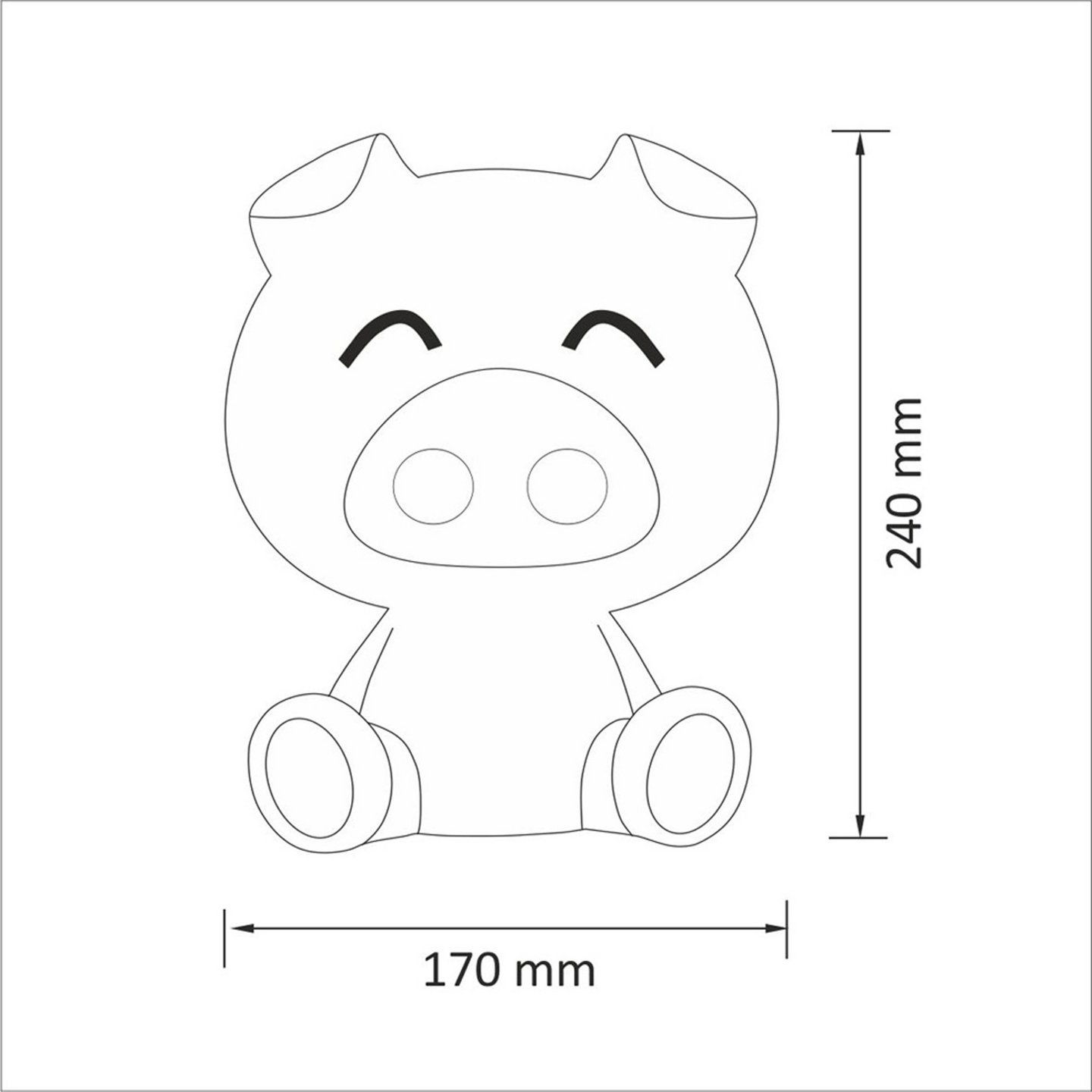 Yövalaisin Polux Swinka led 170mm 2,5W pinkki