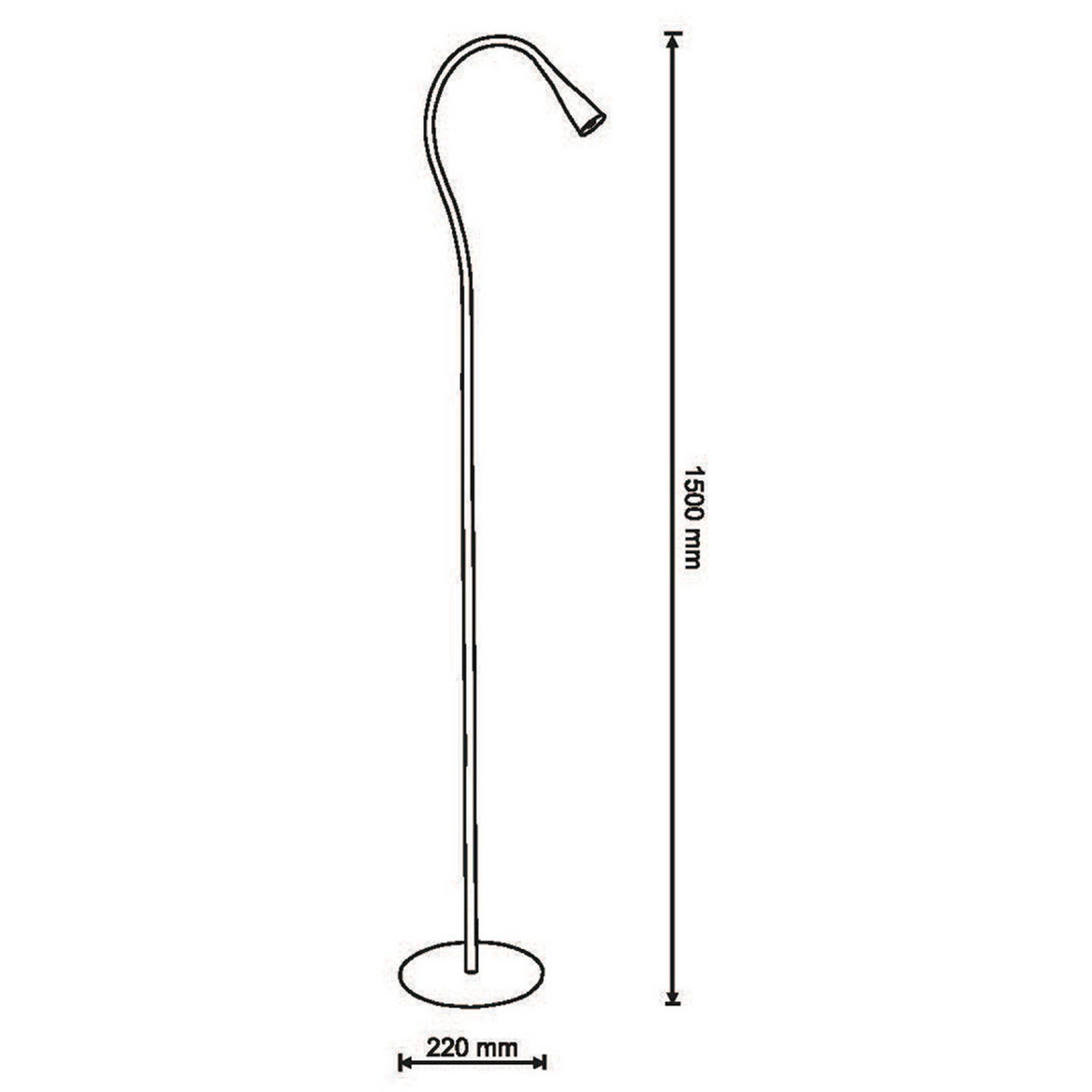 Lattiavalaisin Polux Monaco led 200mm 4,5W valkoinen