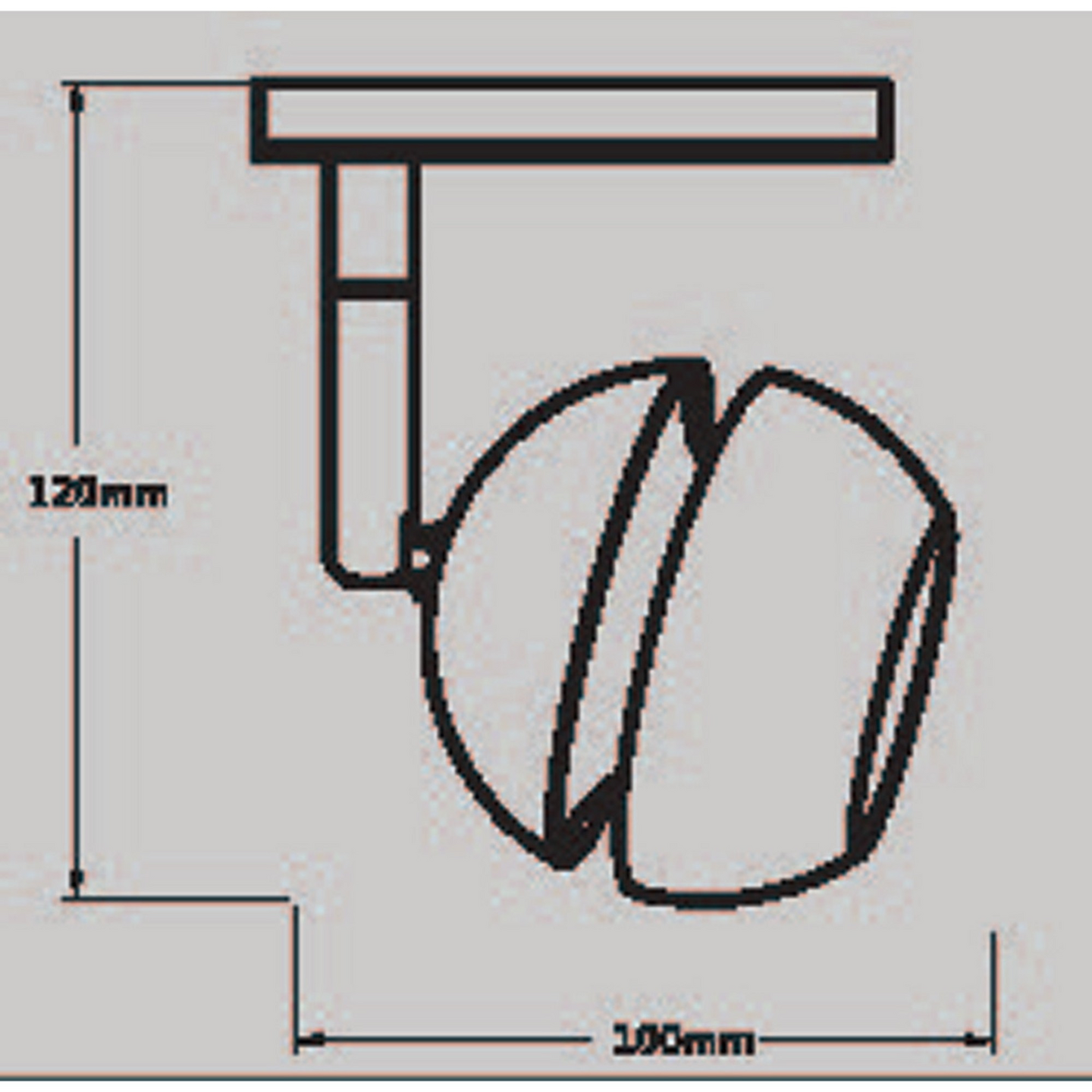 Kiskovalaisin XTKR FocusLight Comet 120mm GU10 max. 50W valkoinen